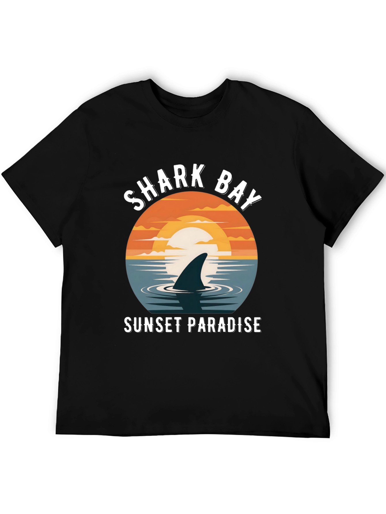 Shark Bay Sunset Paradise Graphic Tee