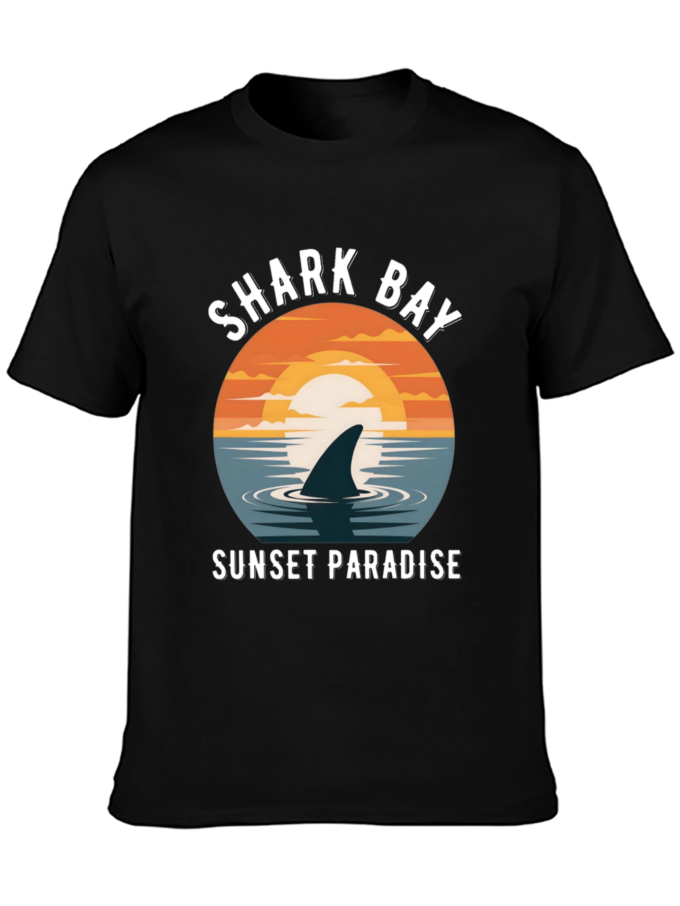 Shark Bay Sunset Paradise Graphic Tee