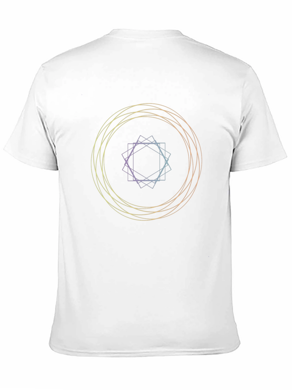 Geometric Circle Graphic Black T-Shirt