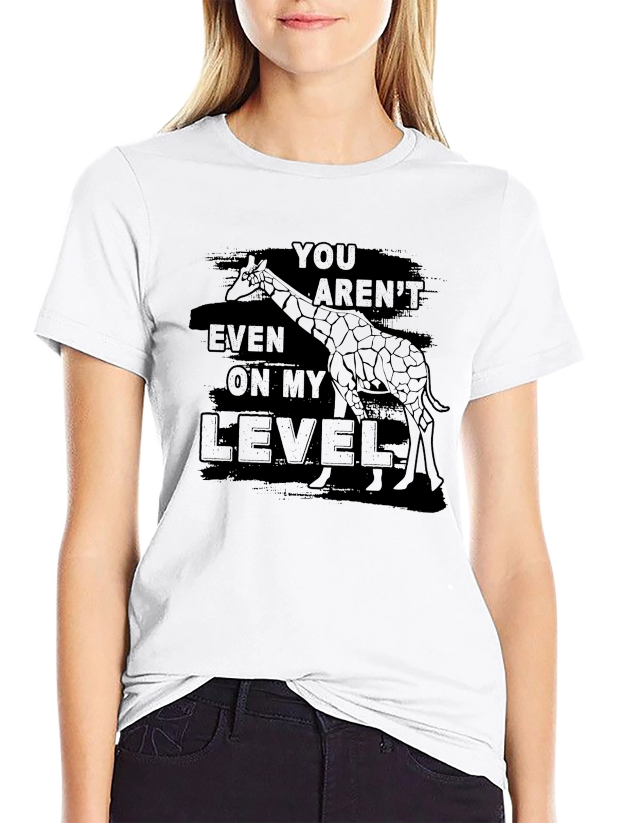 Giraffe Level T-Shirt - Funny Sarcastic Tee
