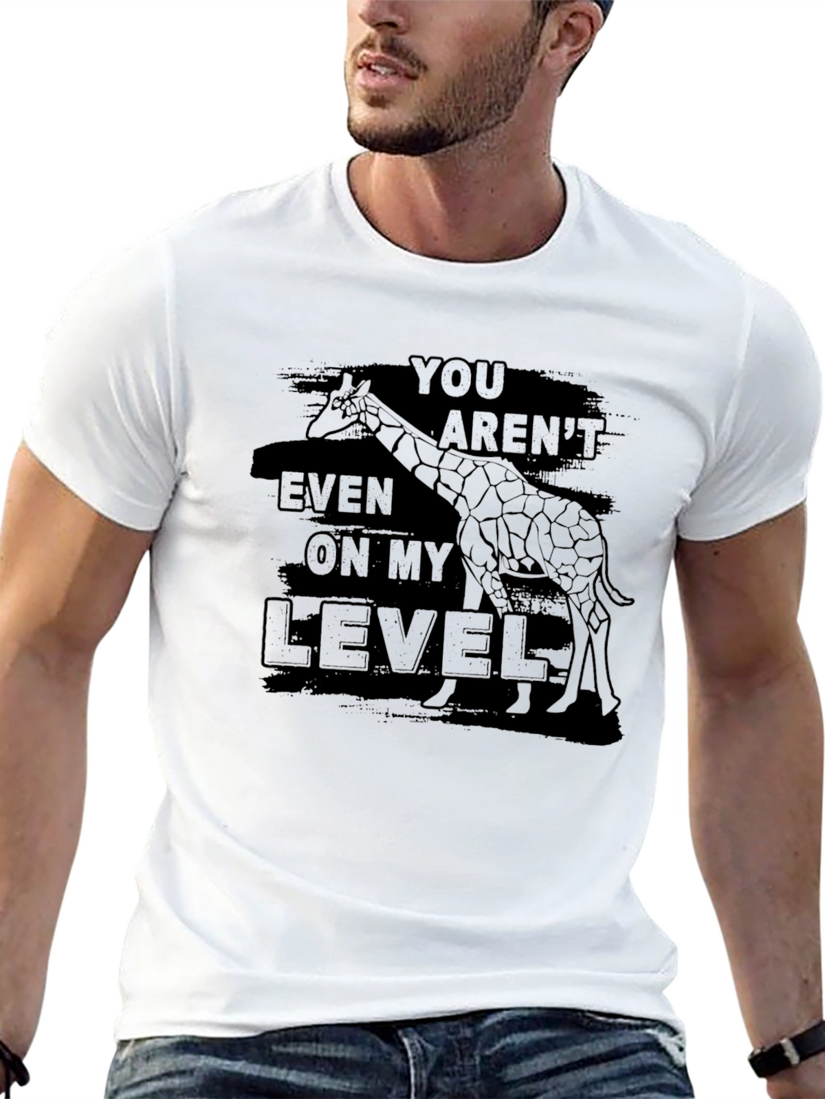 Giraffe Level T-Shirt - Funny Sarcastic Tee