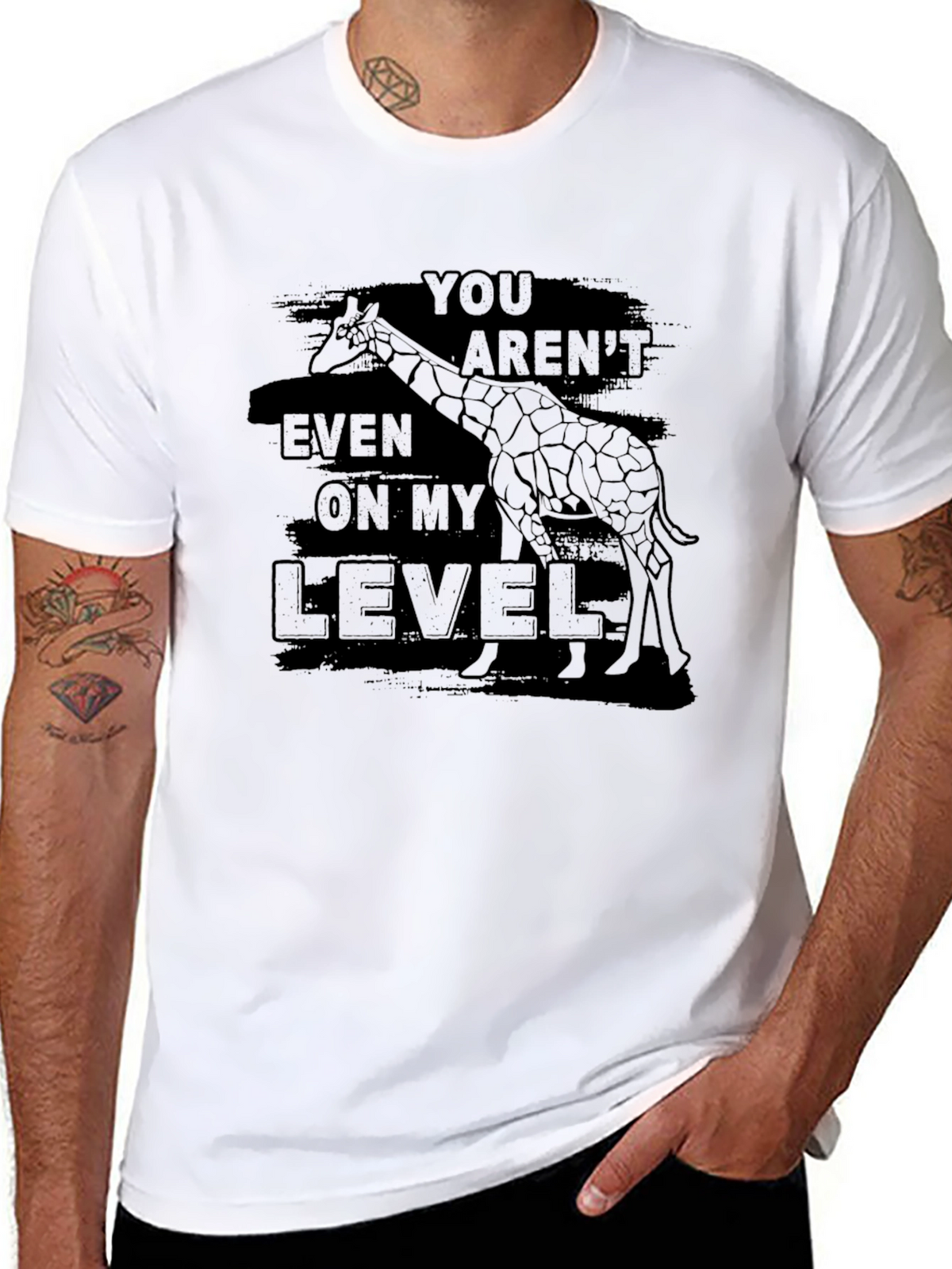Giraffe Level T-Shirt - Funny Sarcastic Tee