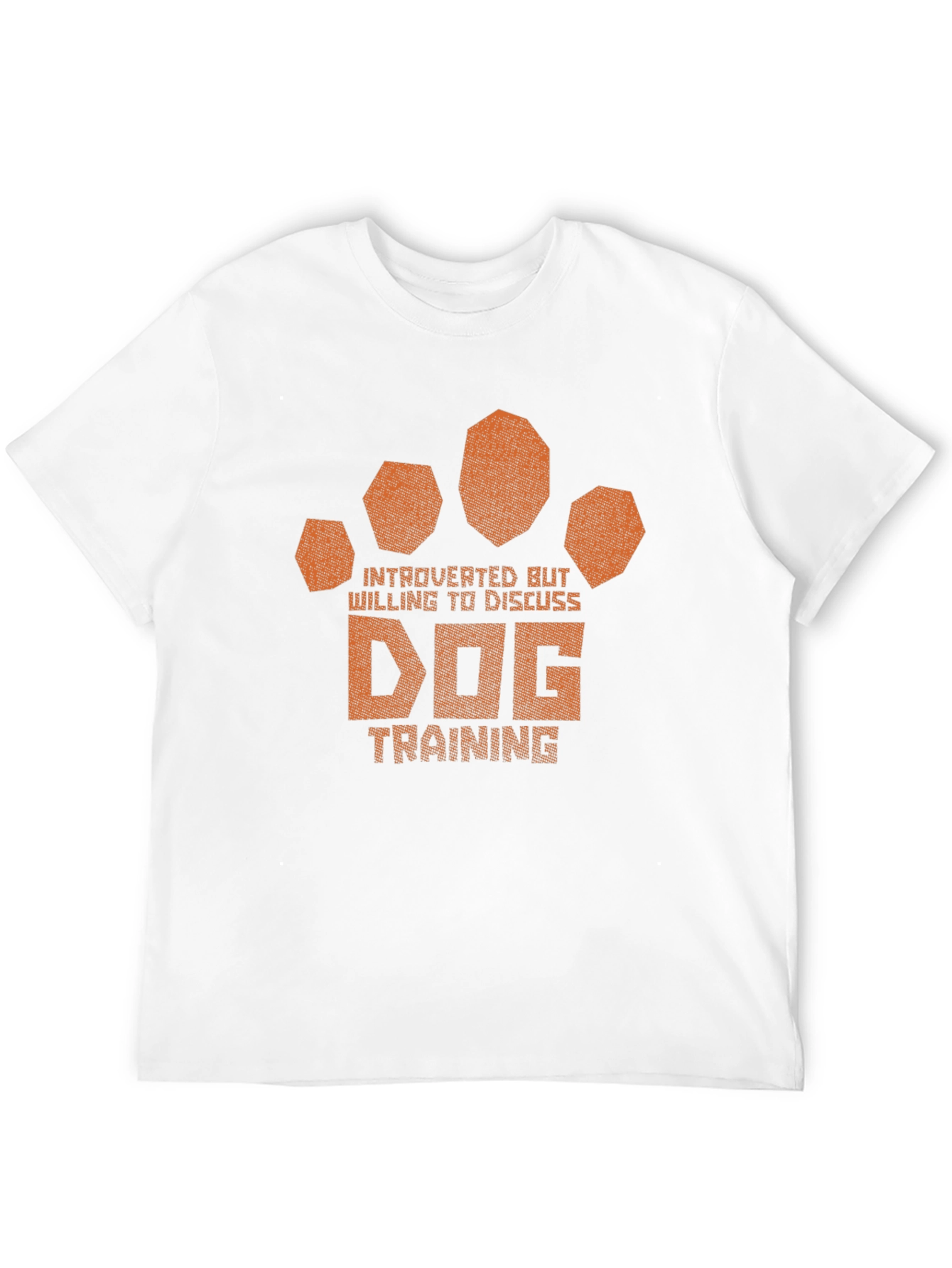 Introverted Dog Training Paw Print T-Shirt
