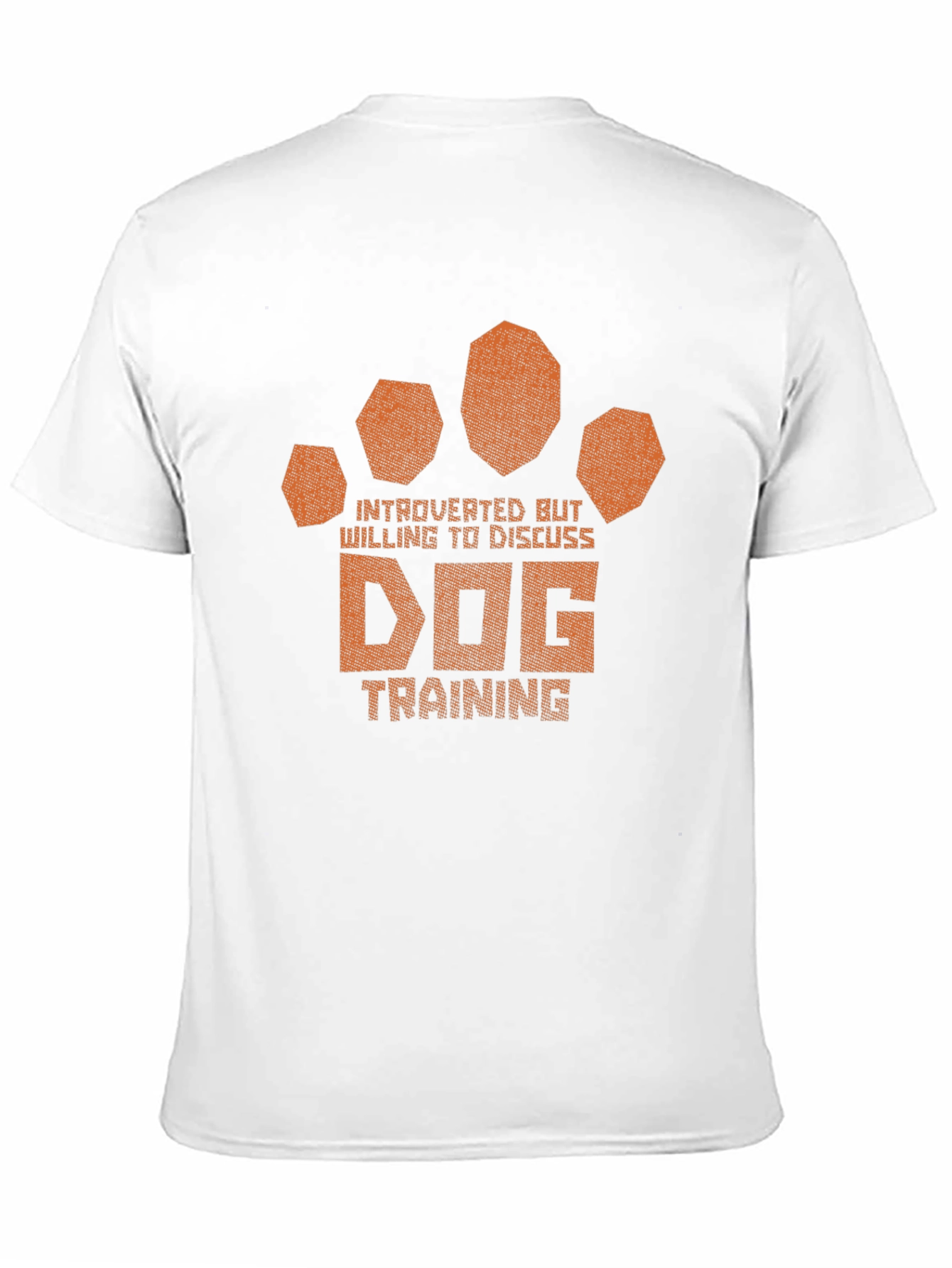 Introverted Dog Training Paw Print T-Shirt