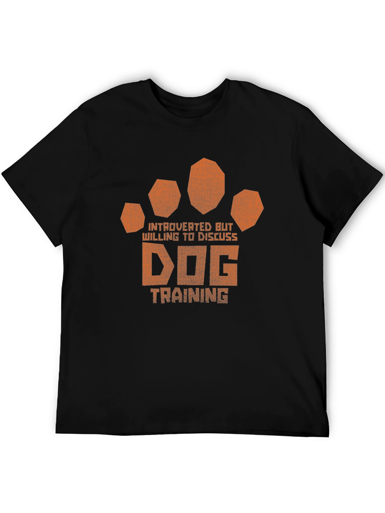 Introverted Dog Training Paw Print T-Shirt