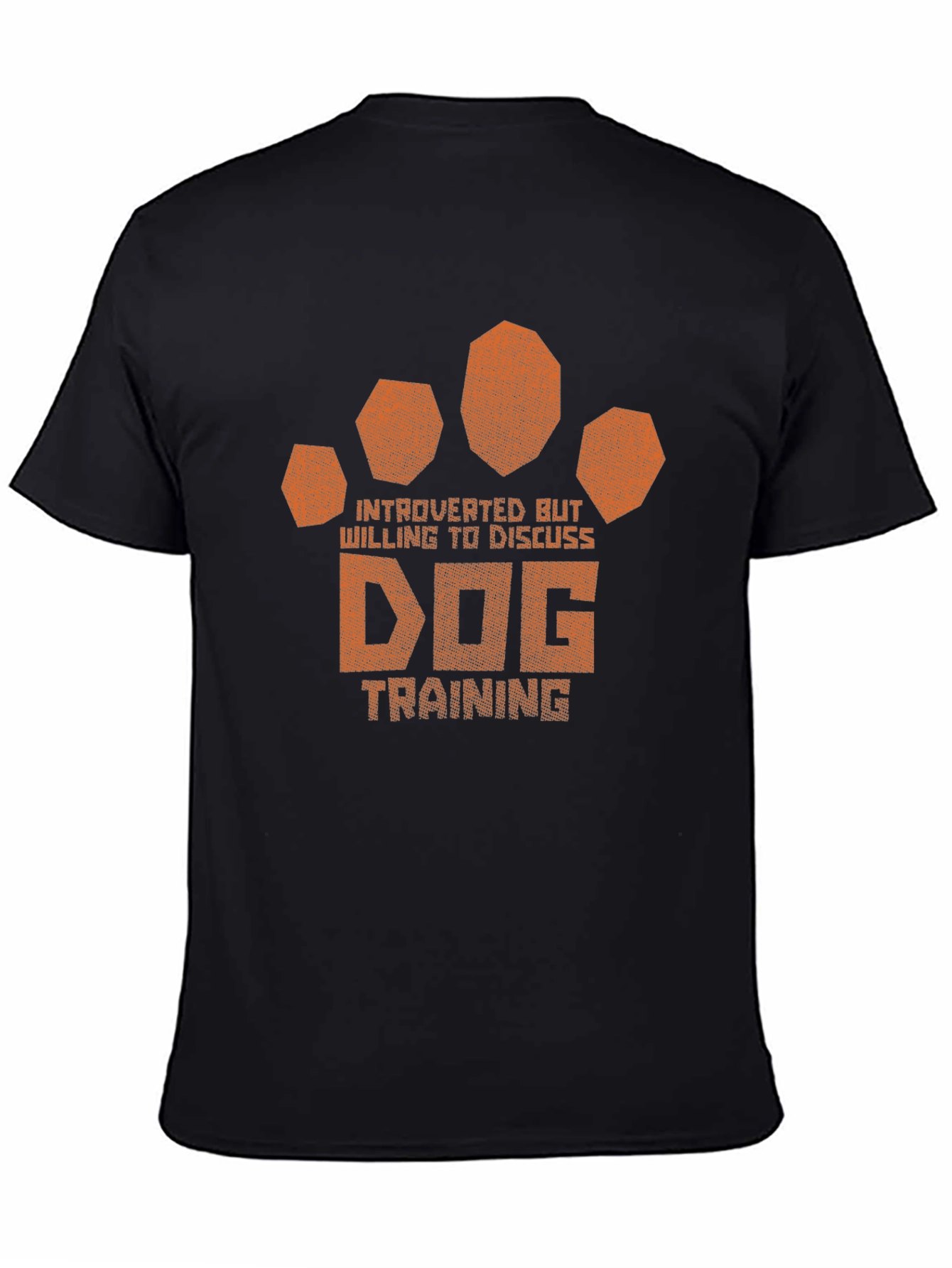 Introverted Dog Training Paw Print T-Shirt