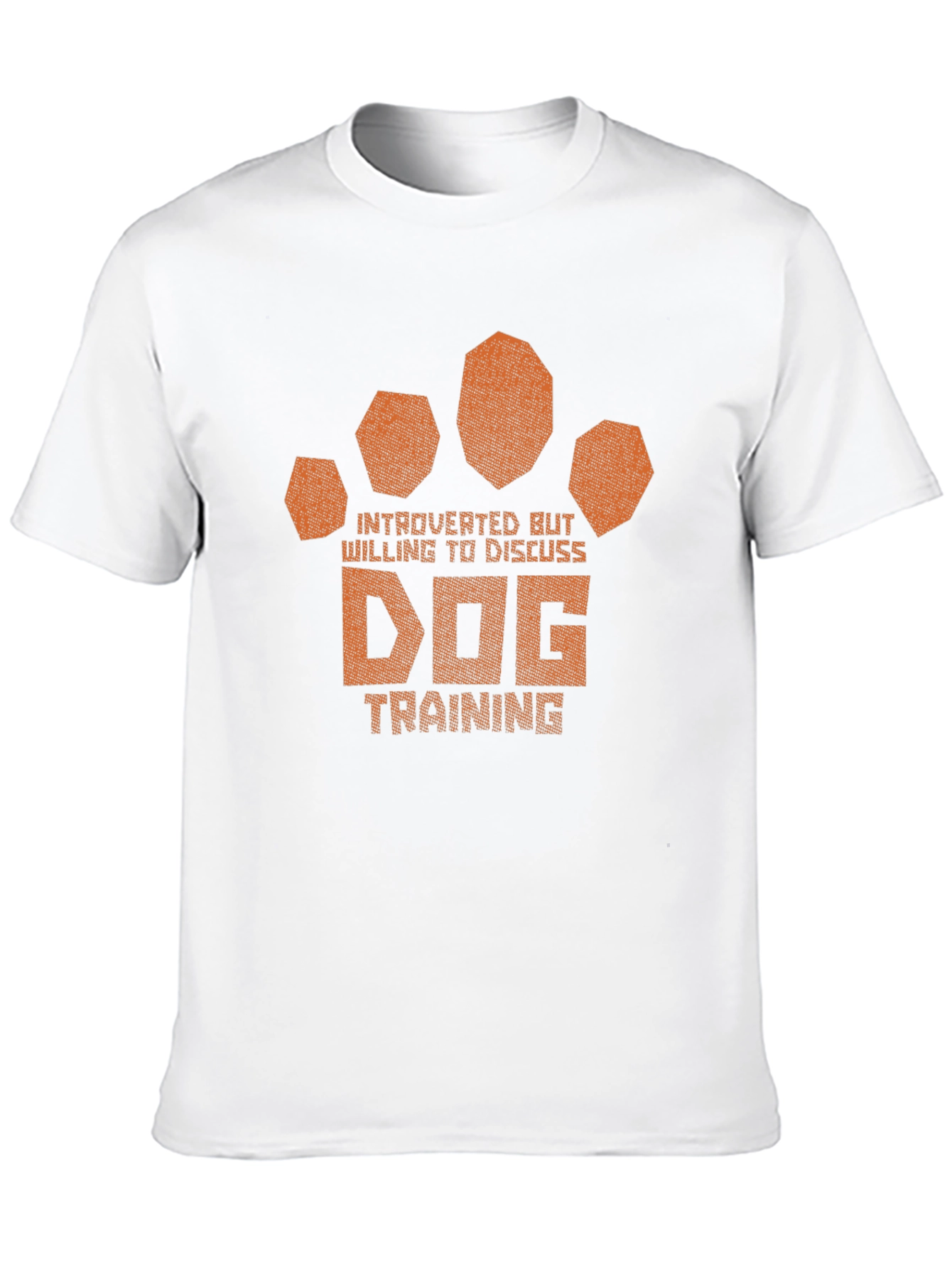Introverted Dog Training Paw Print T-Shirt