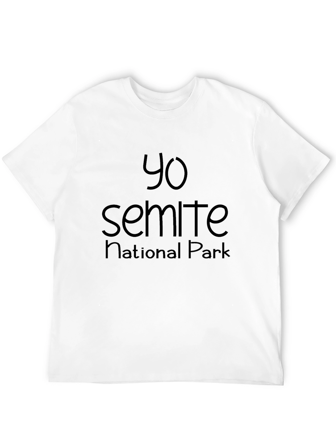 Yo Semite National Park T-Shirt - Black Graphic Tee