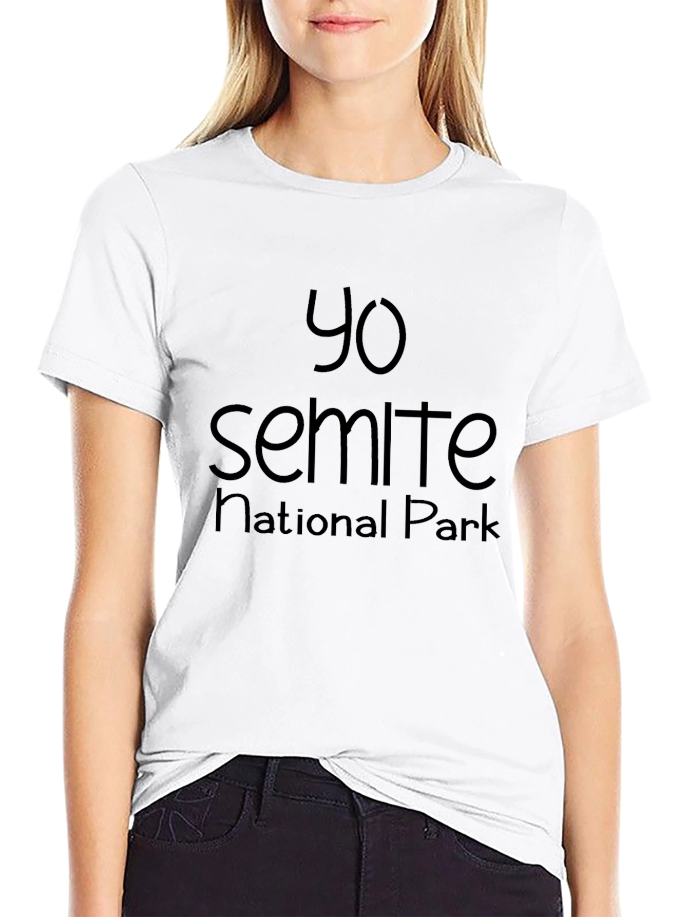 Yo Semite National Park T-Shirt - Black Graphic Tee