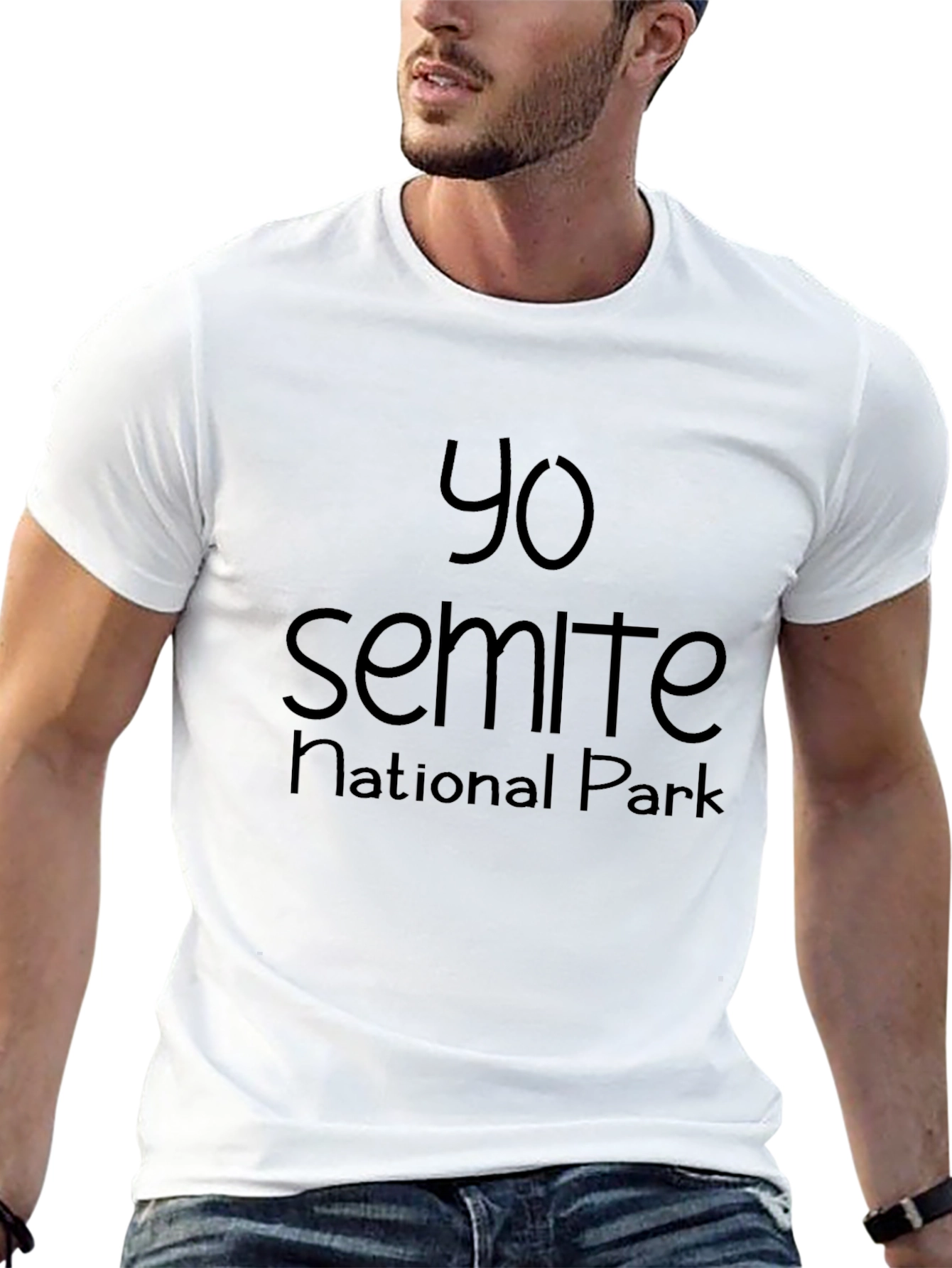 Yo Semite National Park T-Shirt - Black Graphic Tee
