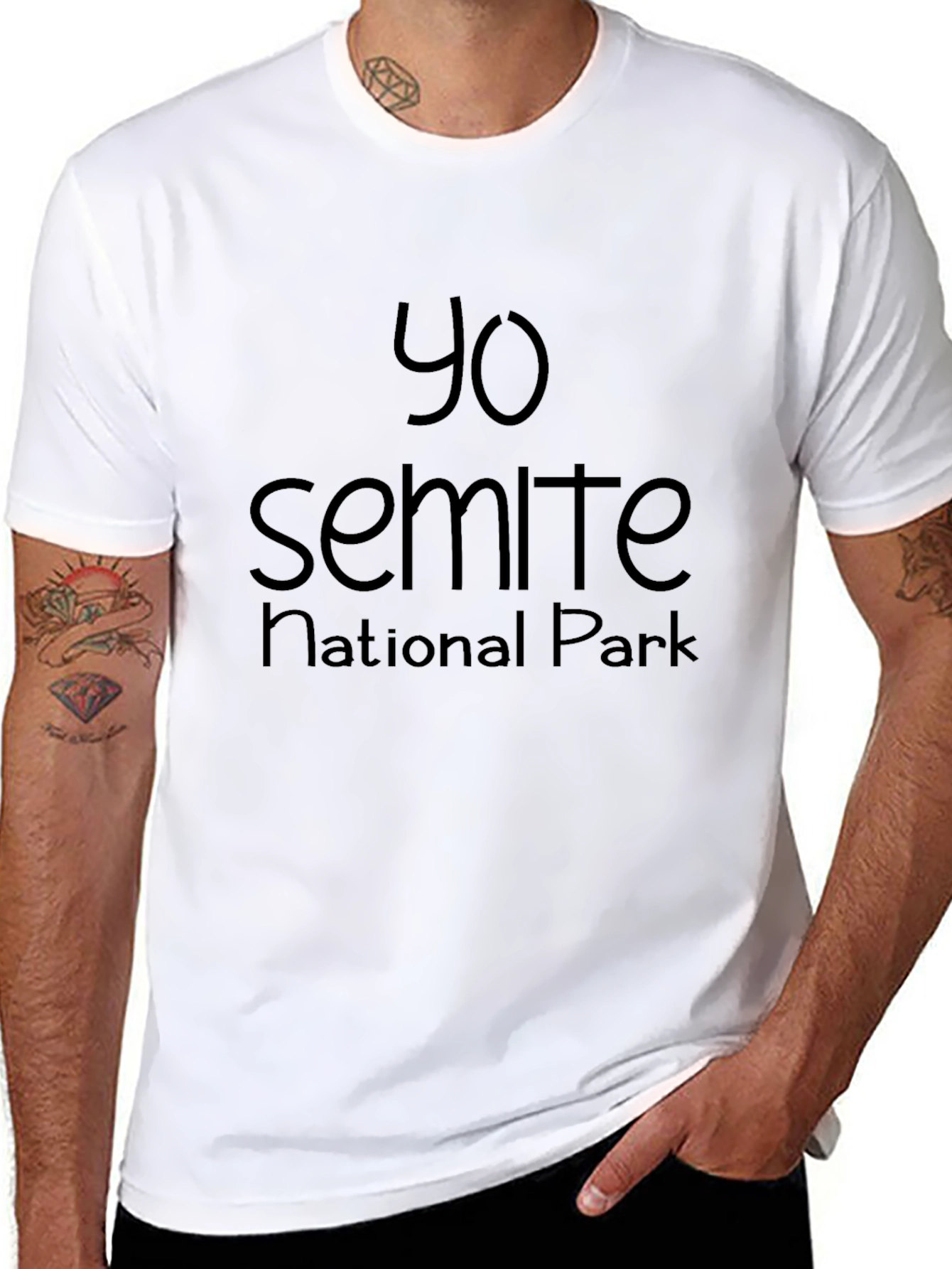Yo Semite National Park T-Shirt - Black Graphic Tee