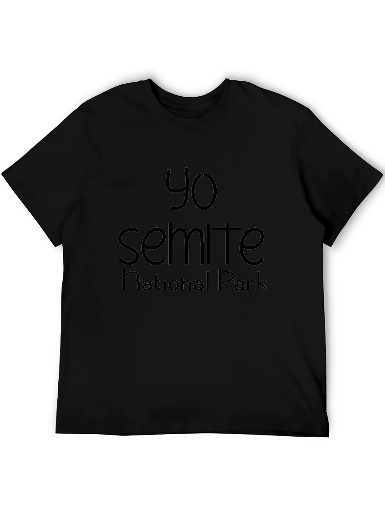 Yo Semite National Park T-Shirt - Black Graphic Tee