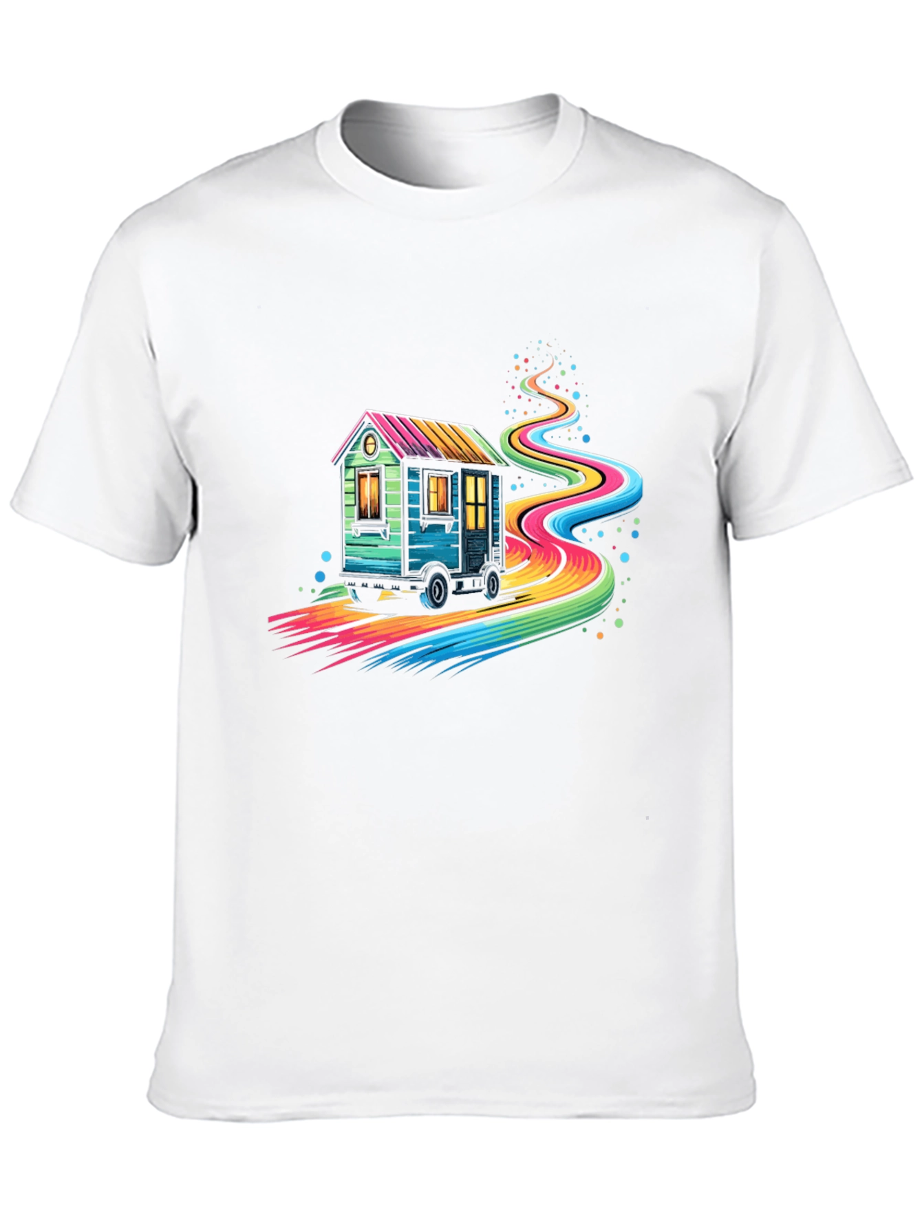 Rainbow Road Tiny Home T-Shirt
