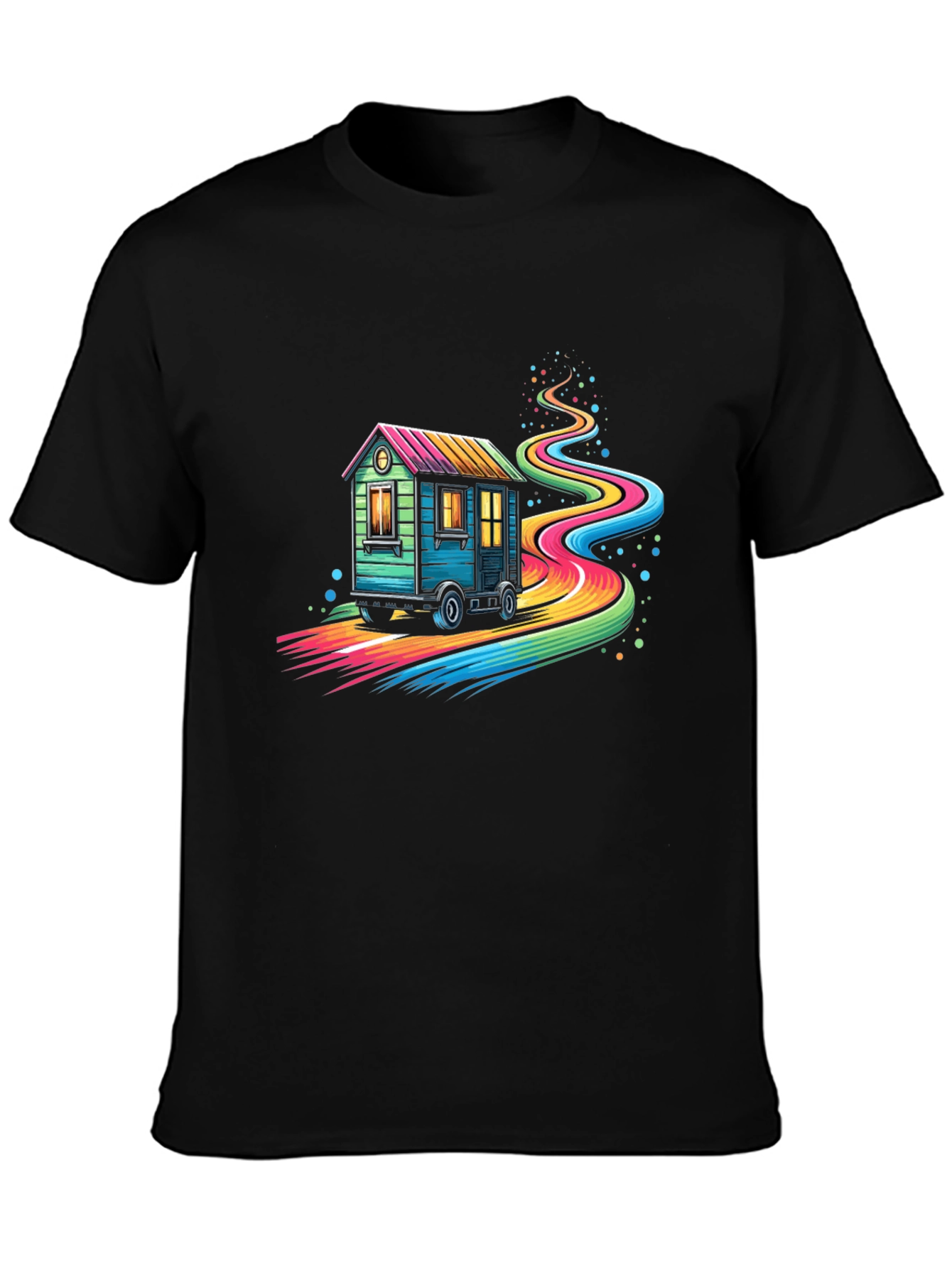 Rainbow Road Tiny Home T-Shirt