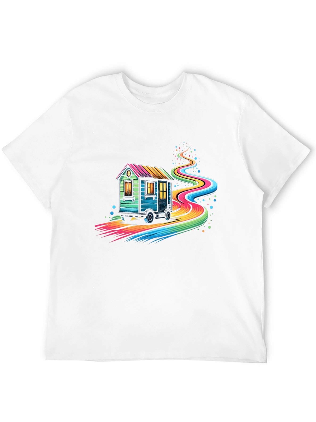 Rainbow Road Tiny Home T-Shirt