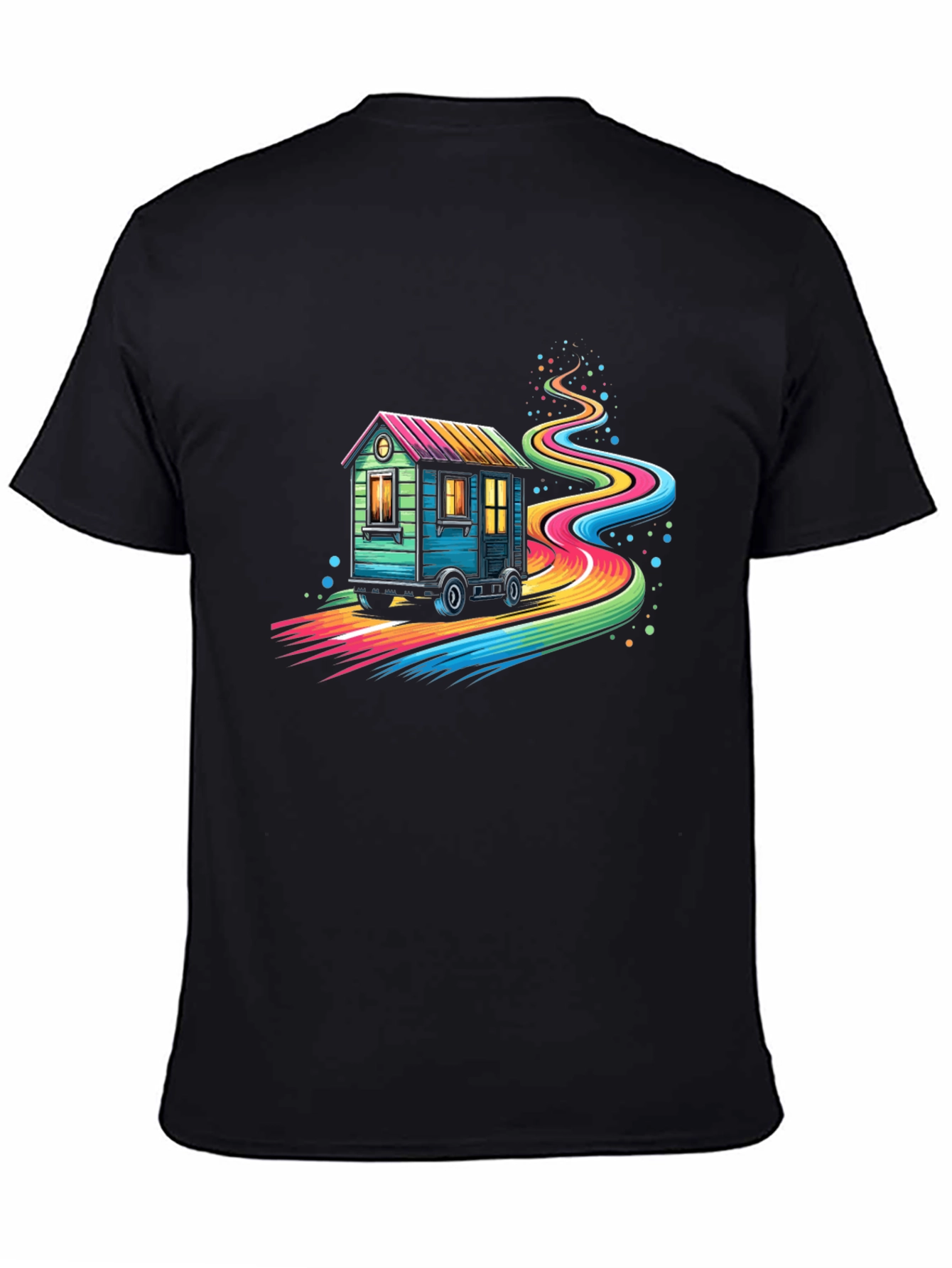 Rainbow Road Tiny Home T-Shirt