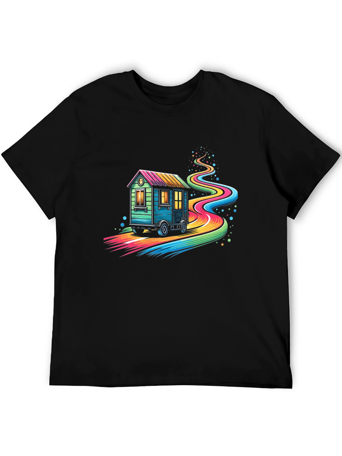 Rainbow Road Tiny Home T-Shirt