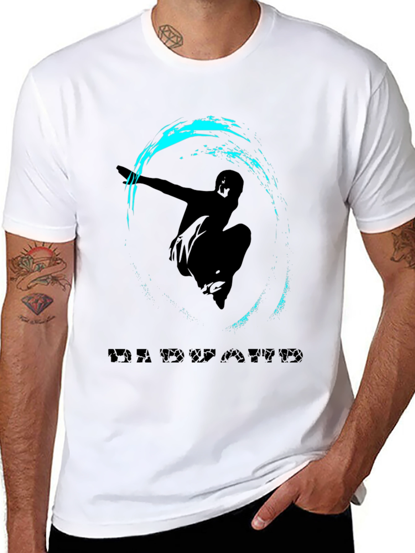 Stylish Black T-Shirt with Edwaard Graphic