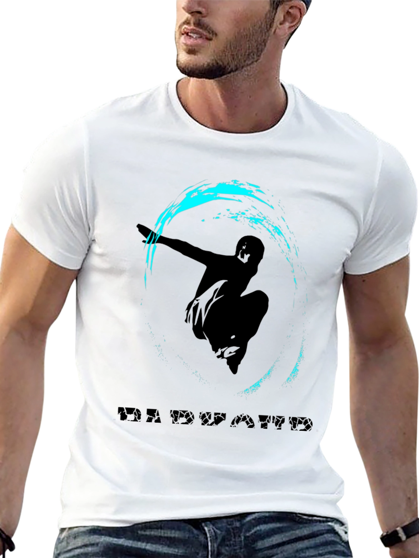 Stylish Black T-Shirt with Edwaard Graphic