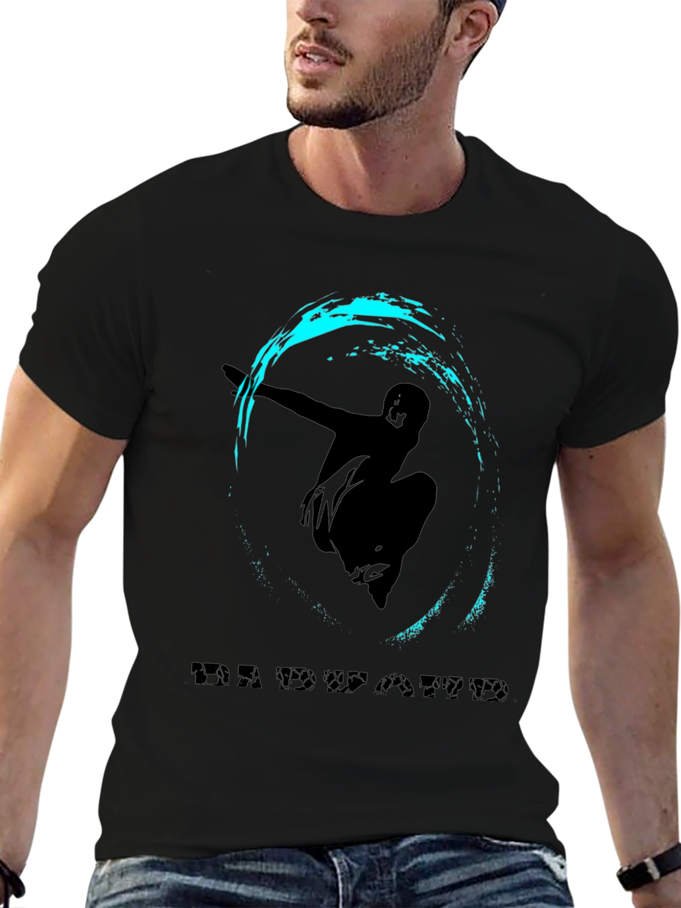 Stylish Black T-Shirt with Edwaard Graphic