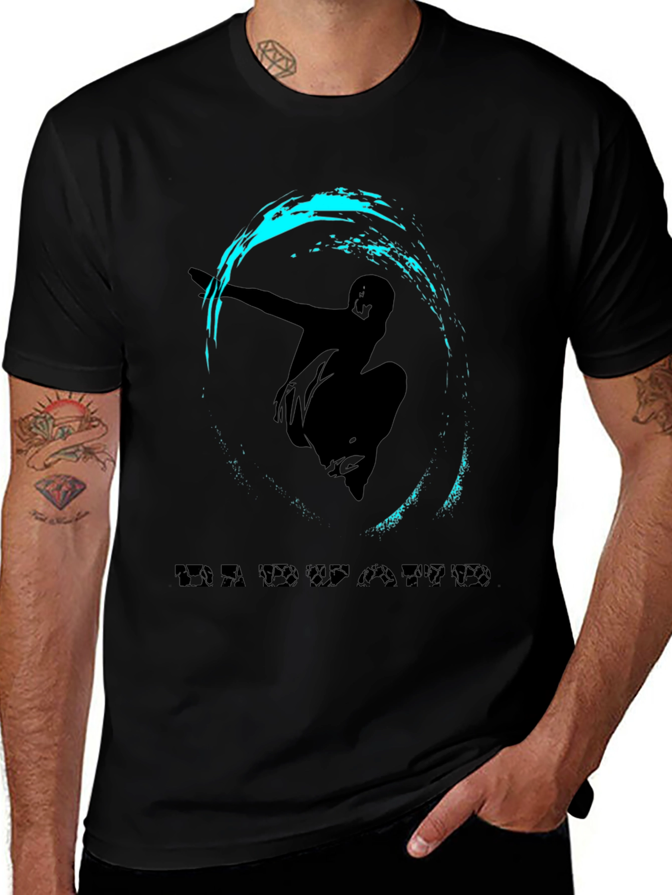 Stylish Black T-Shirt with Edwaard Graphic