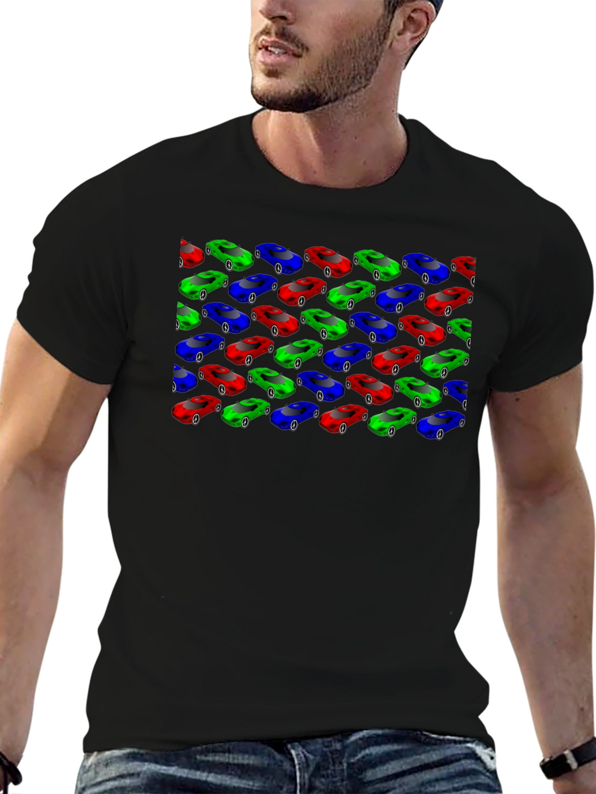 Cars Pattern T-Shirt: Unique Design Comfortable Fit