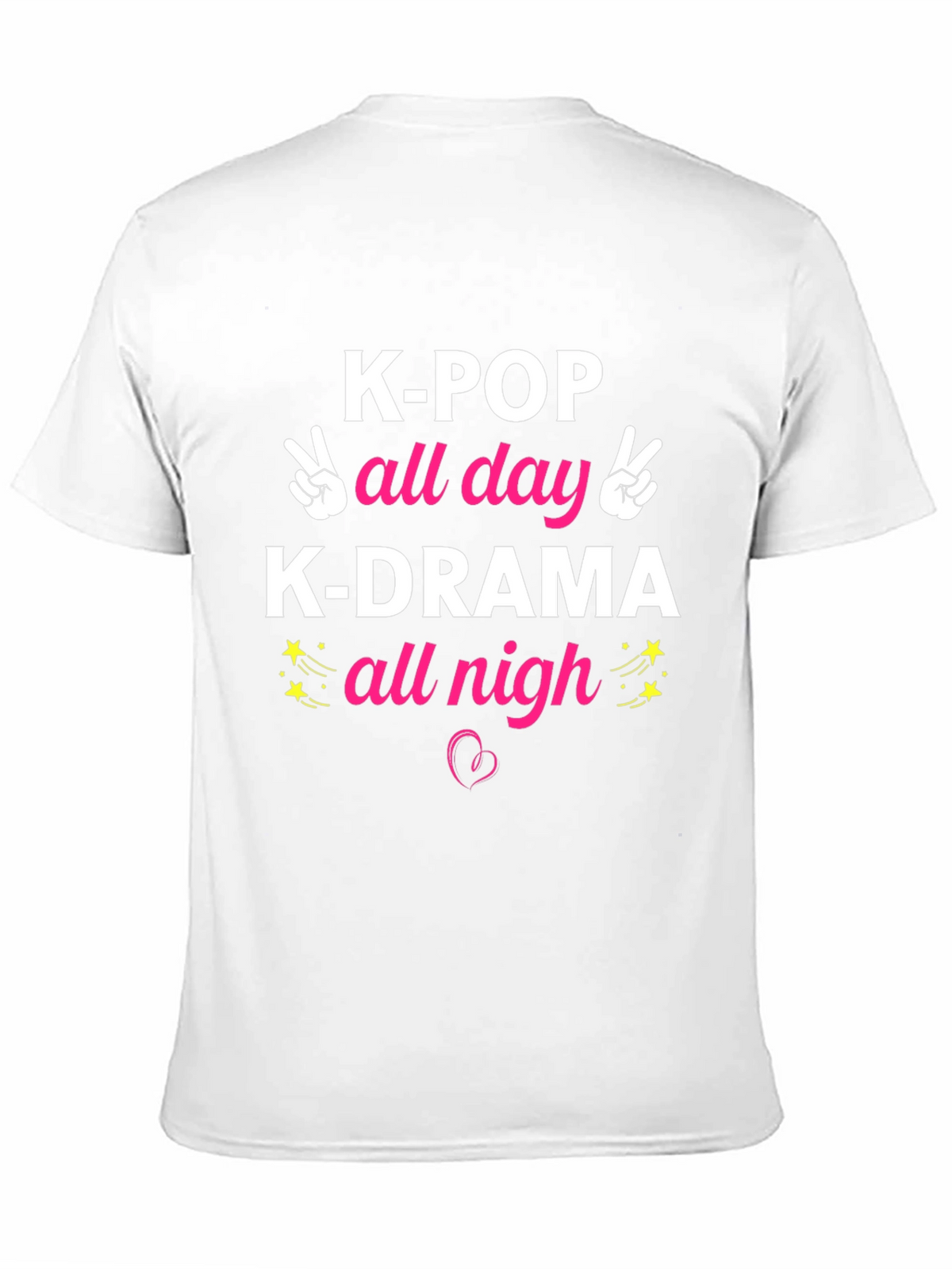 K-POP All Day K-DRAMA All Nigh Graphic T-Shirt