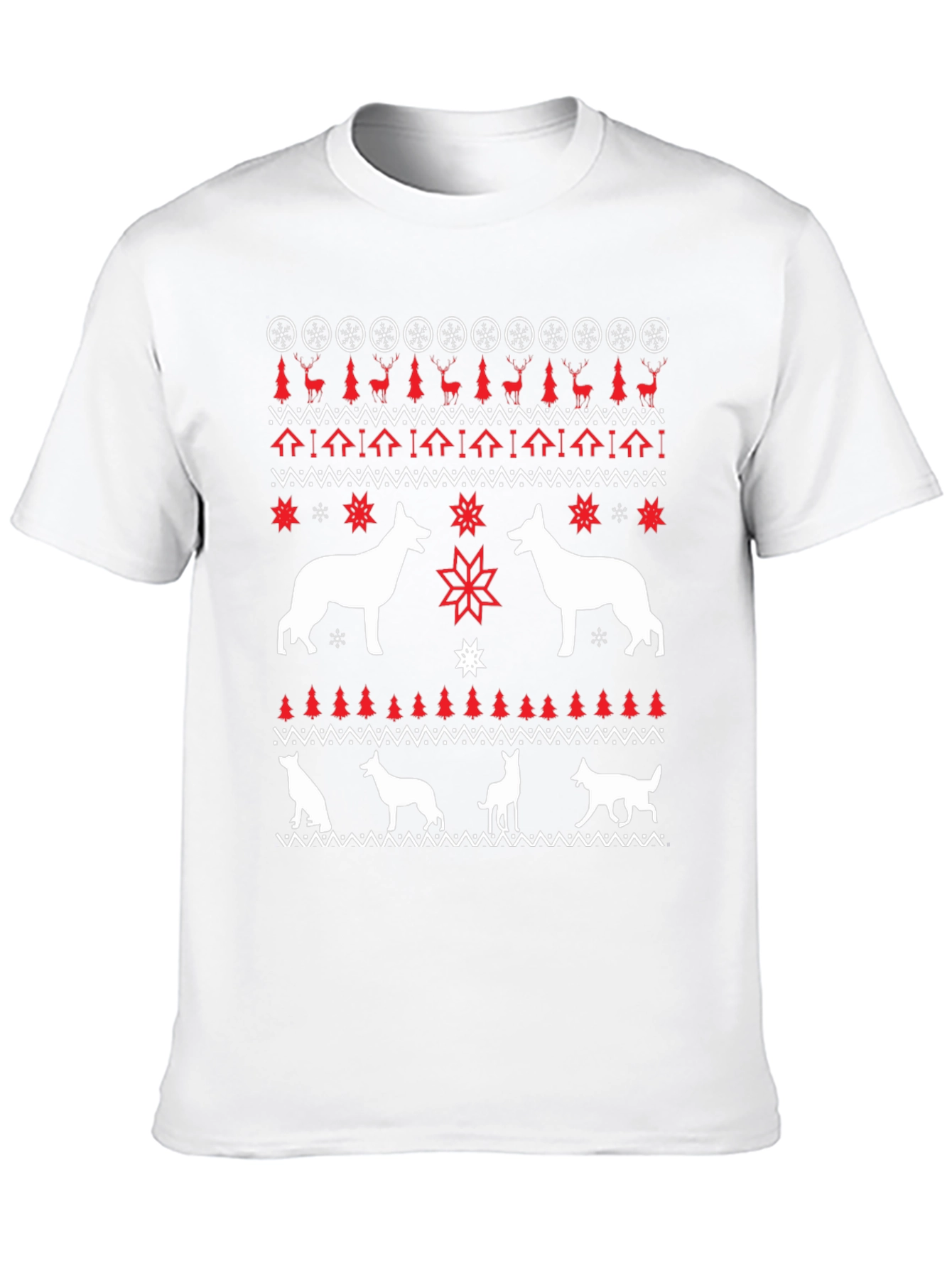 Dog Breed Ugly Christmas Sweater T-Shirt