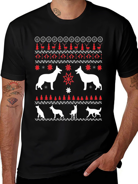 Dog Breed Ugly Christmas Sweater T-Shirt