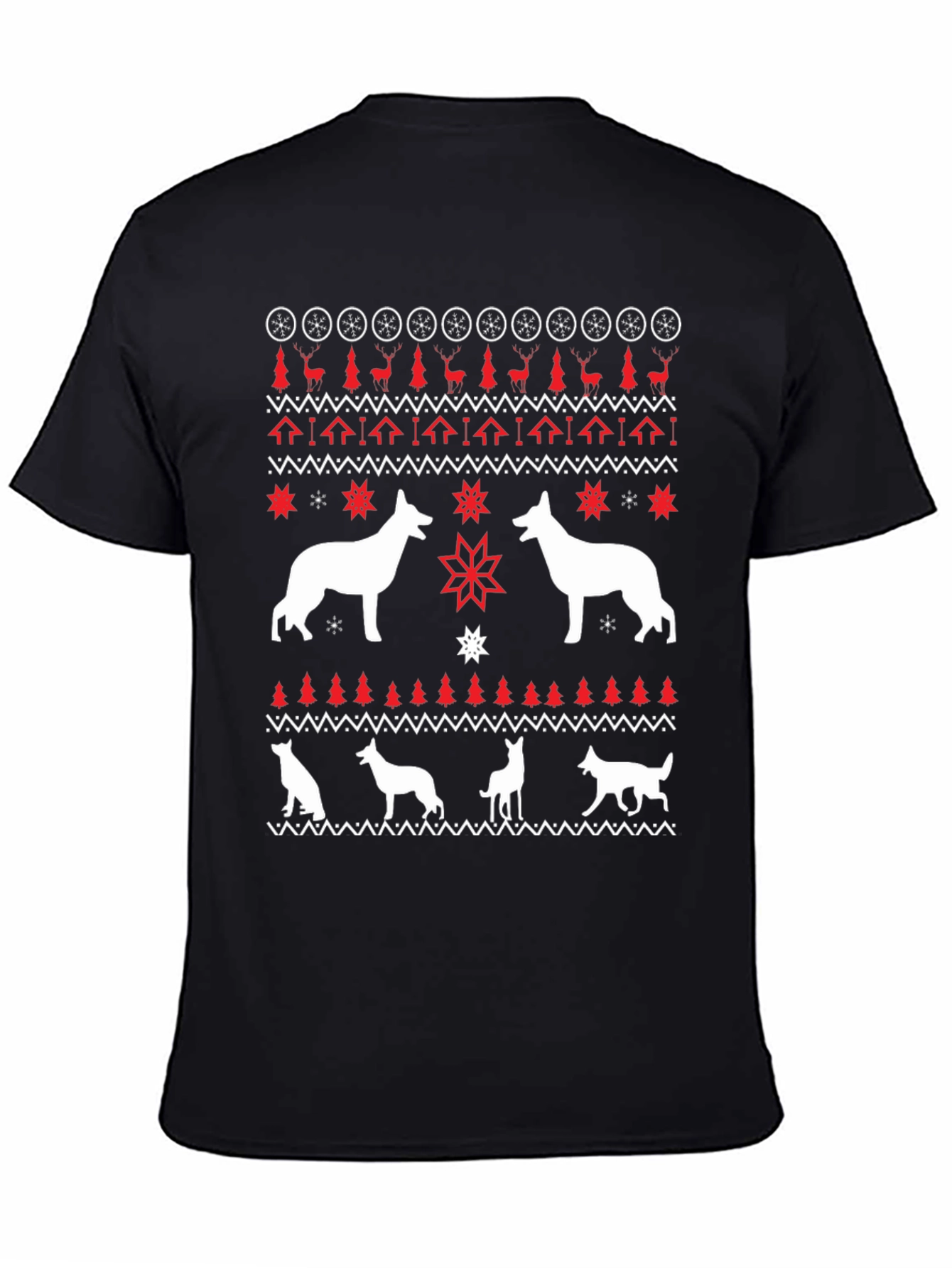 Dog Breed Ugly Christmas Sweater T-Shirt