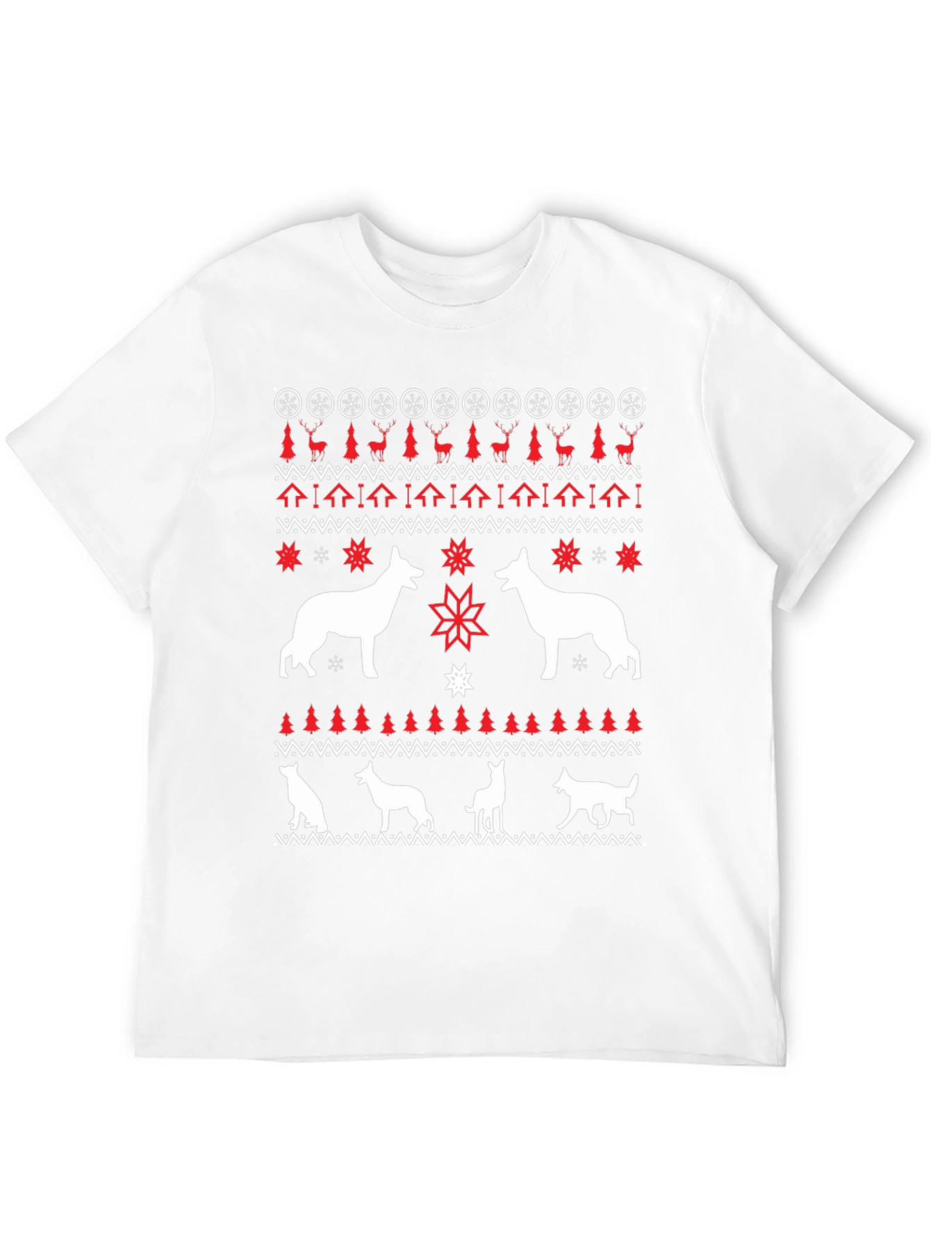 Dog Breed Ugly Christmas Sweater T-Shirt