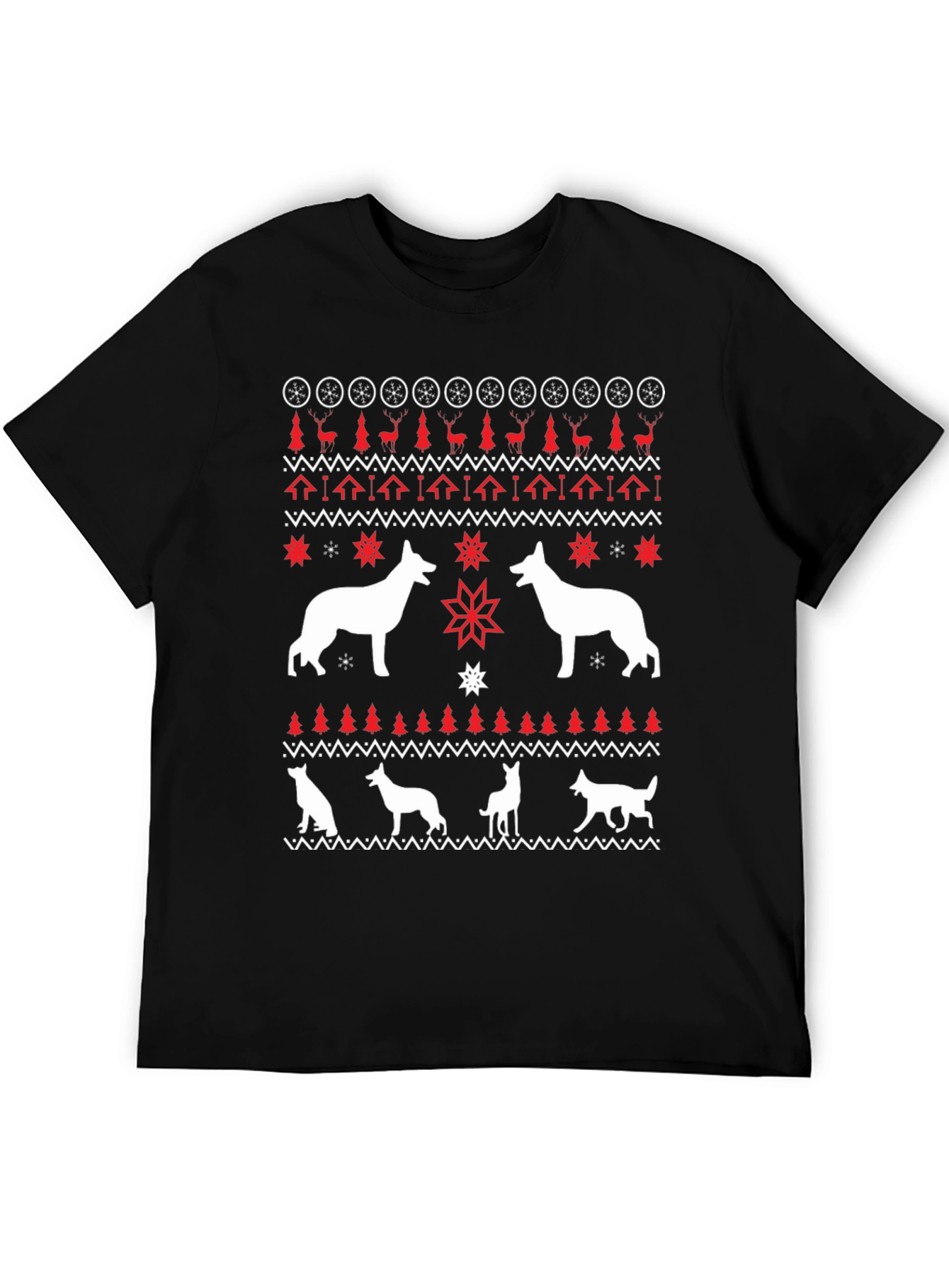 Dog Breed Ugly Christmas Sweater T-Shirt
