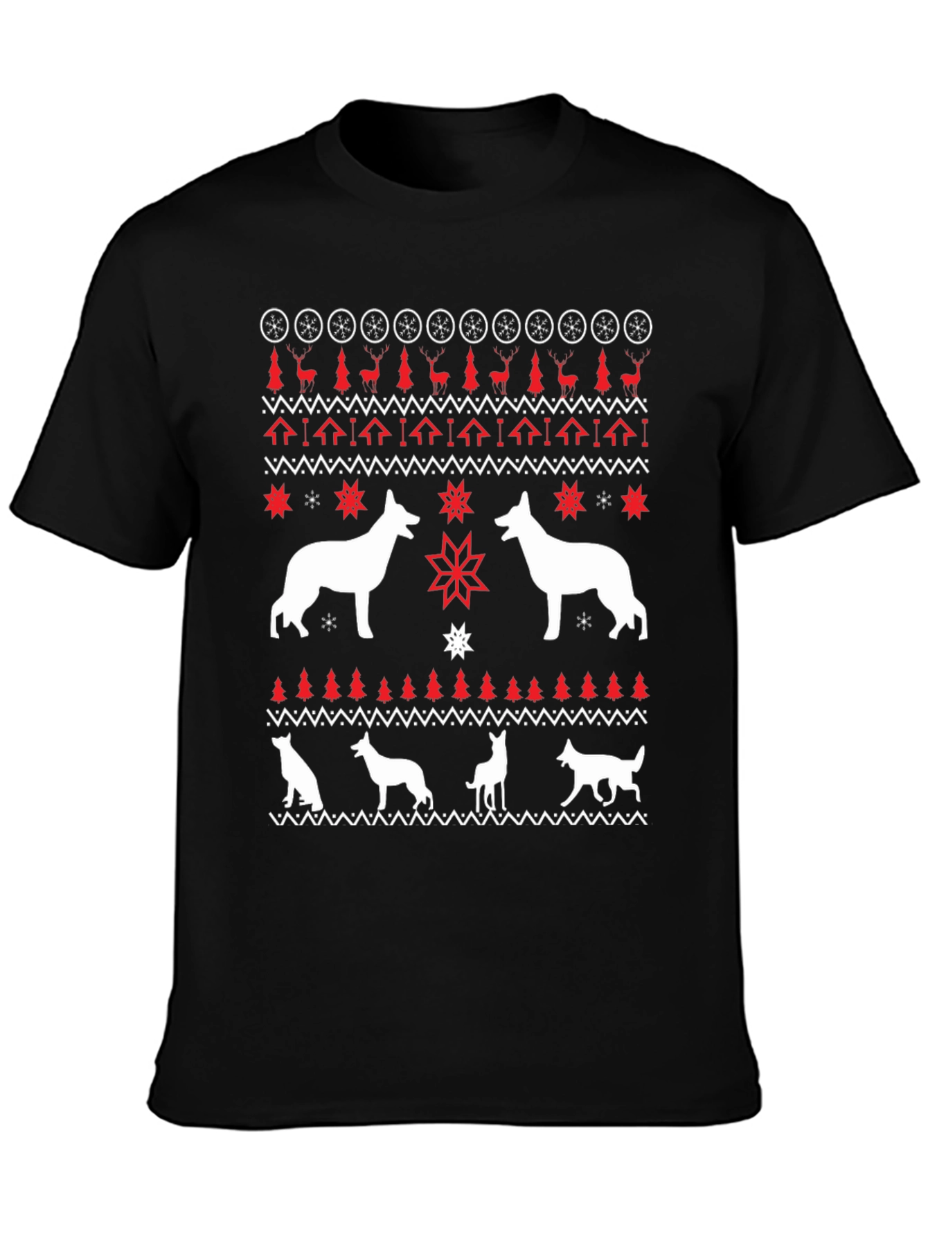 Dog Breed Ugly Christmas Sweater T-Shirt