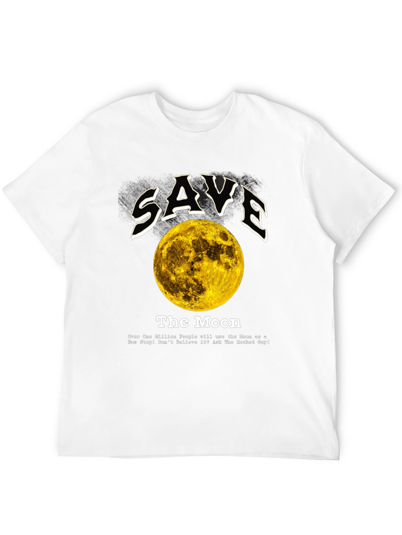 Save the Moon Graphic Tee - Outer Space Awareness
