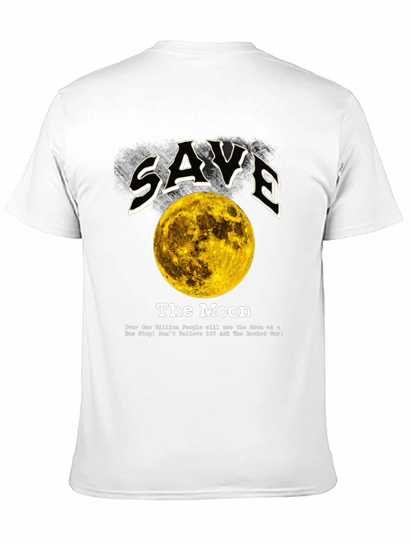 Save the Moon Graphic Tee - Outer Space Awareness