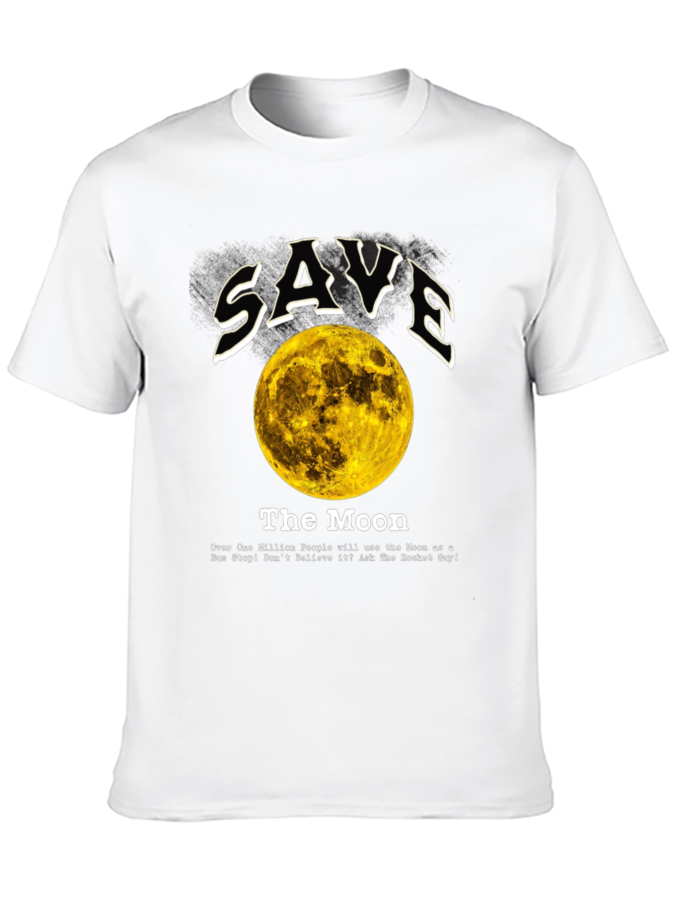Save the Moon Graphic Tee - Outer Space Awareness