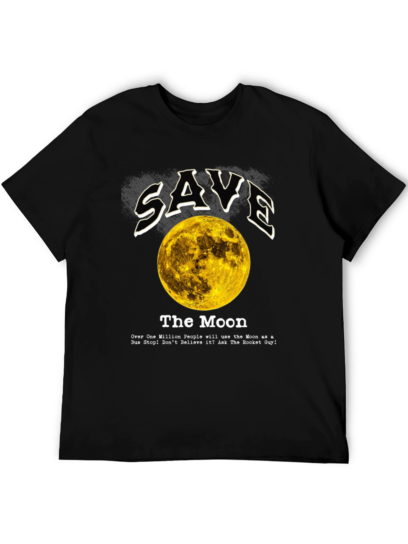 Save the Moon Graphic Tee - Outer Space Awareness