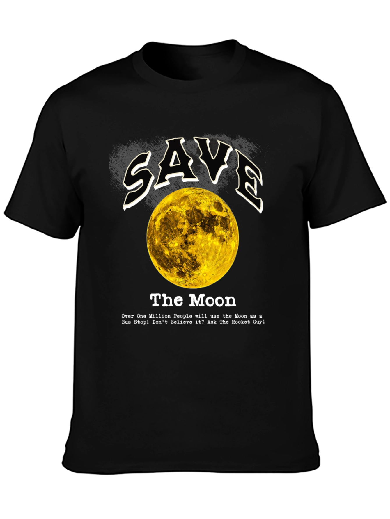 Save the Moon Graphic Tee - Outer Space Awareness