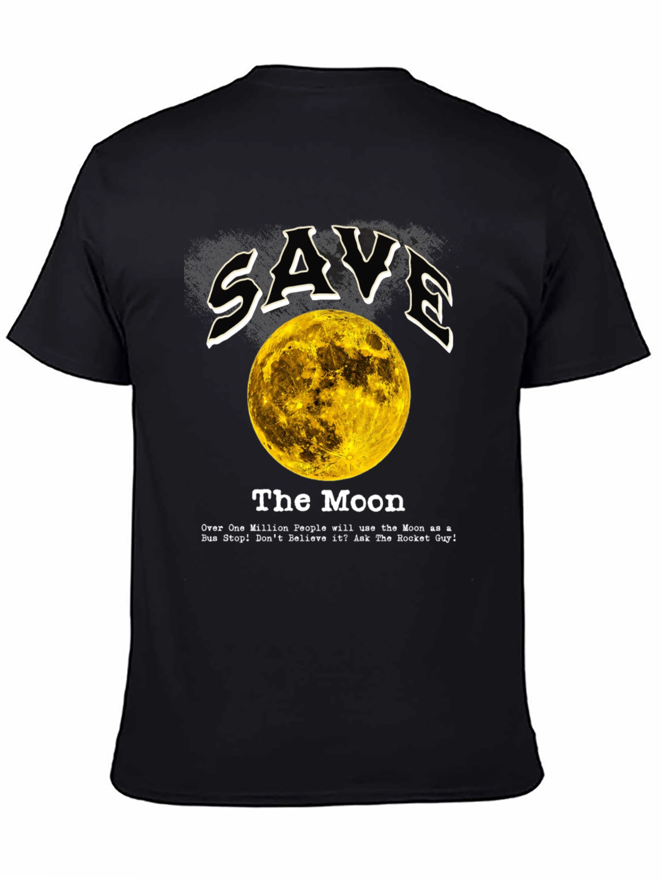 Save the Moon Graphic Tee - Outer Space Awareness