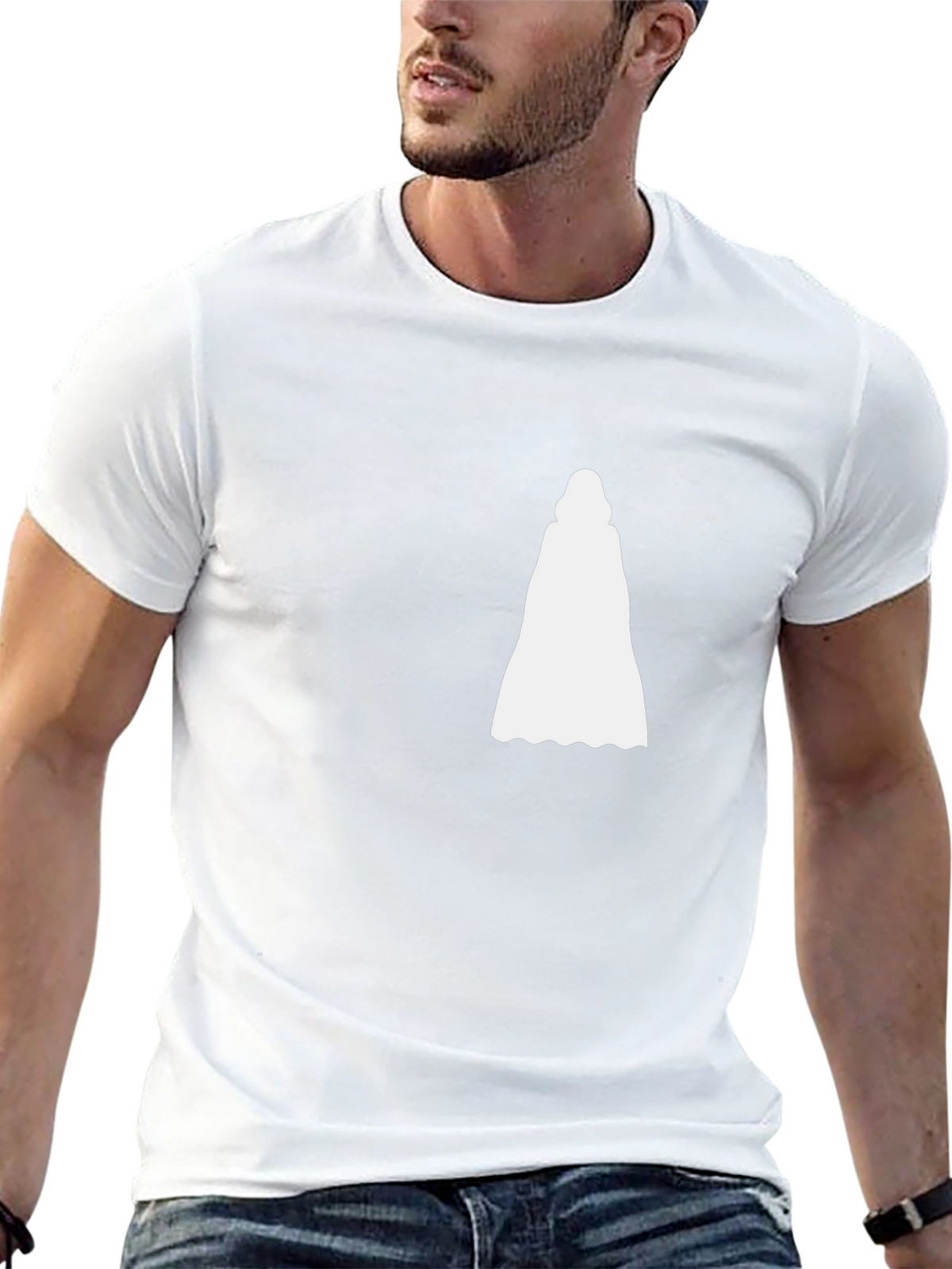 Mystic Cloak Graphic Tee - Black Cotton Shirt