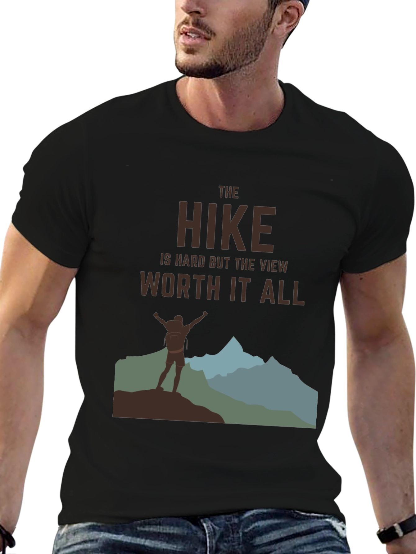 The Hike Is Hard T-Shirt - Mountain Adventure Tee