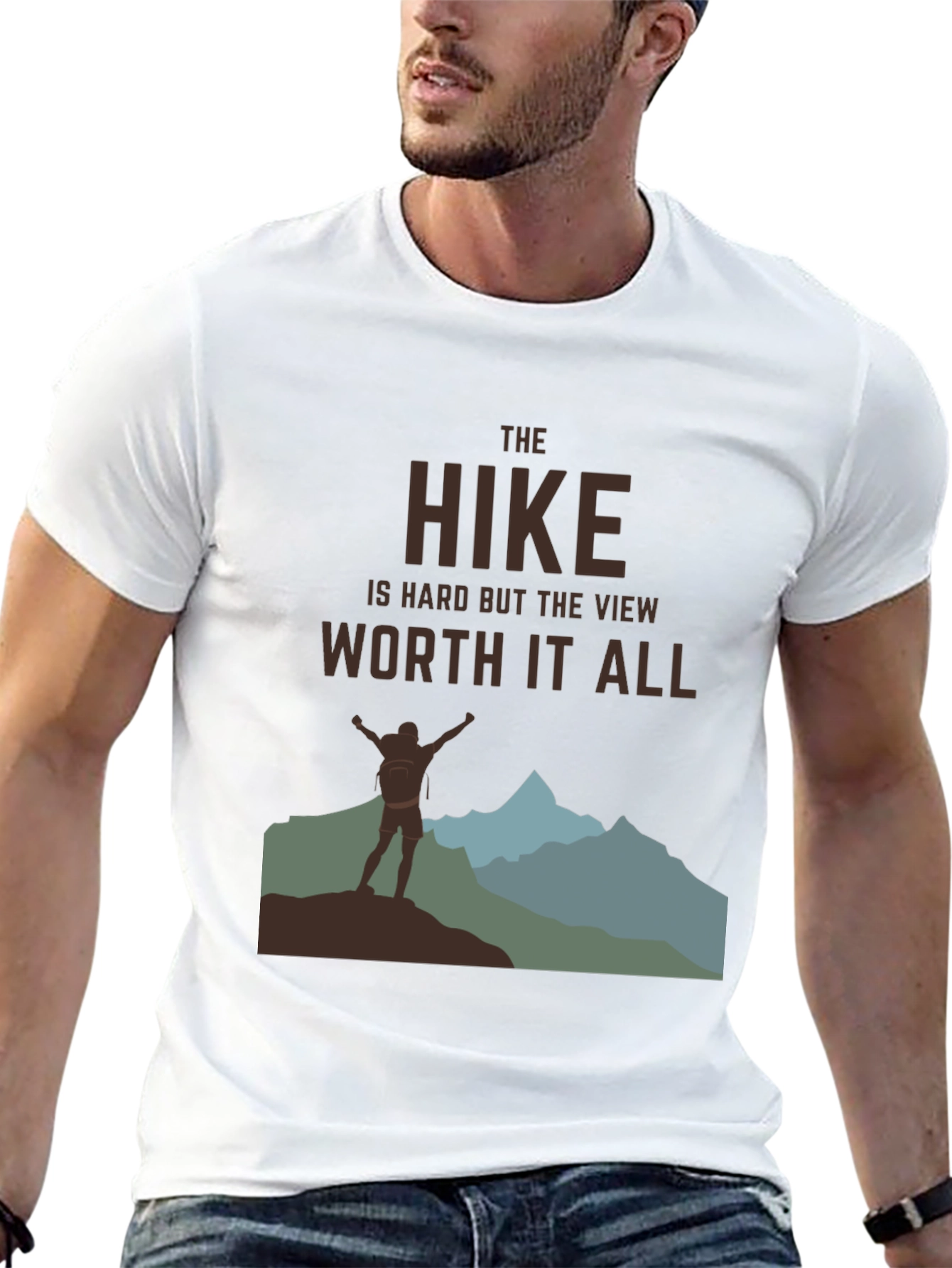 The Hike Is Hard T-Shirt - Mountain Adventure Tee
