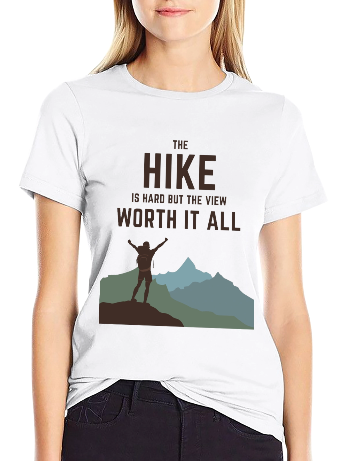 The Hike Is Hard T-Shirt - Mountain Adventure Tee