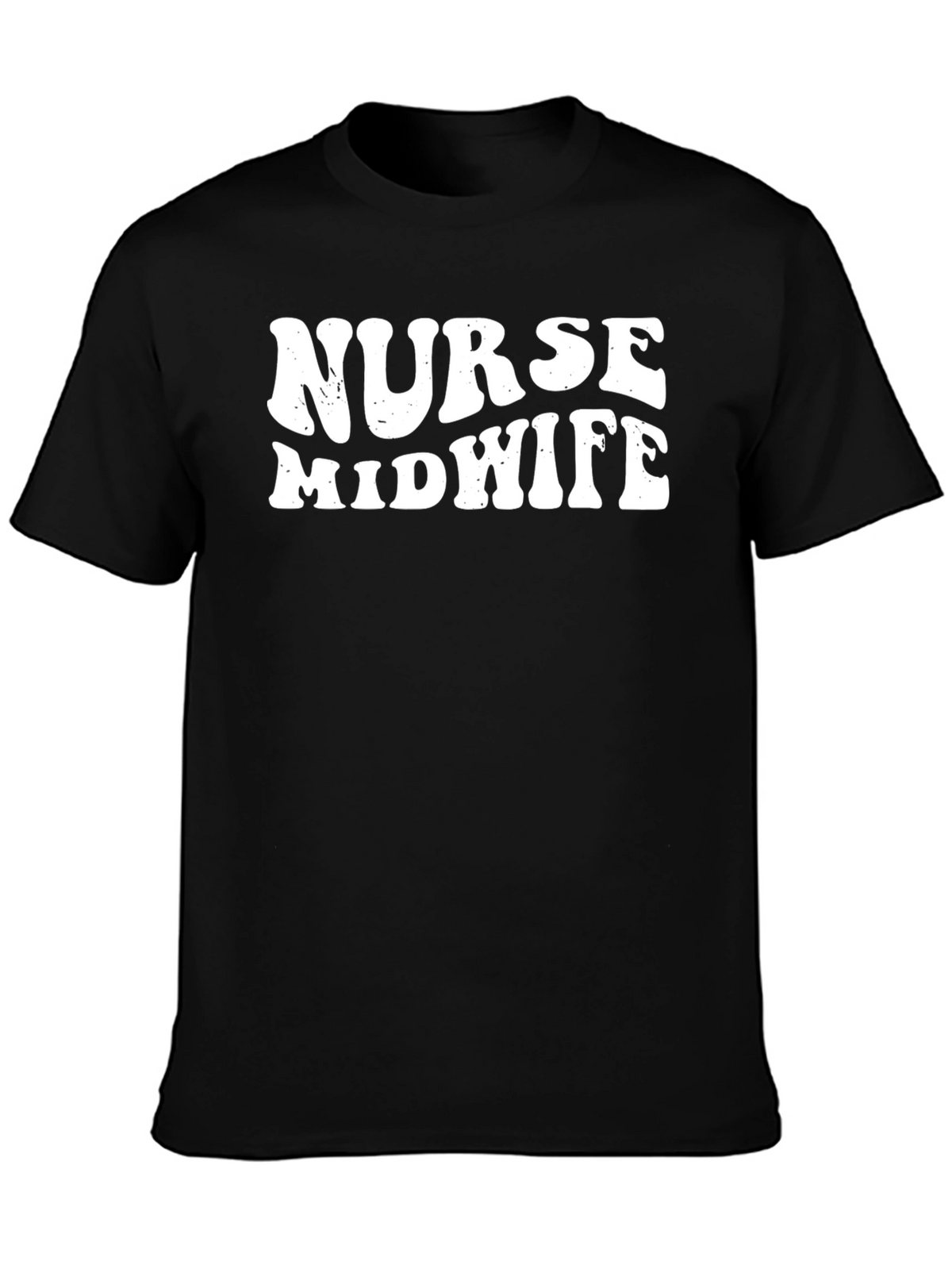 Nurse Midwife Graphic T-Shirt - Black