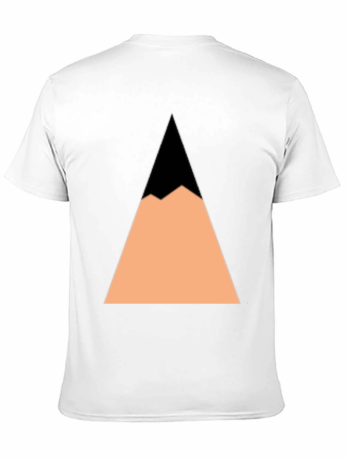 Geometric Mountain Peak Black T-Shirt