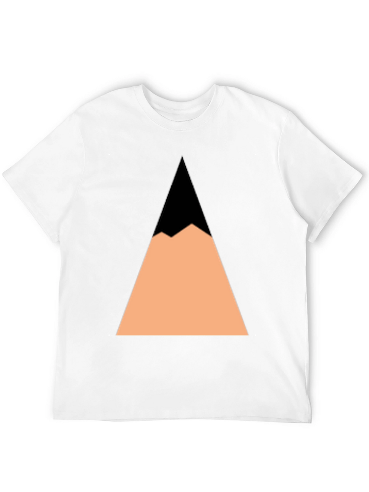 Geometric Mountain Peak Black T-Shirt