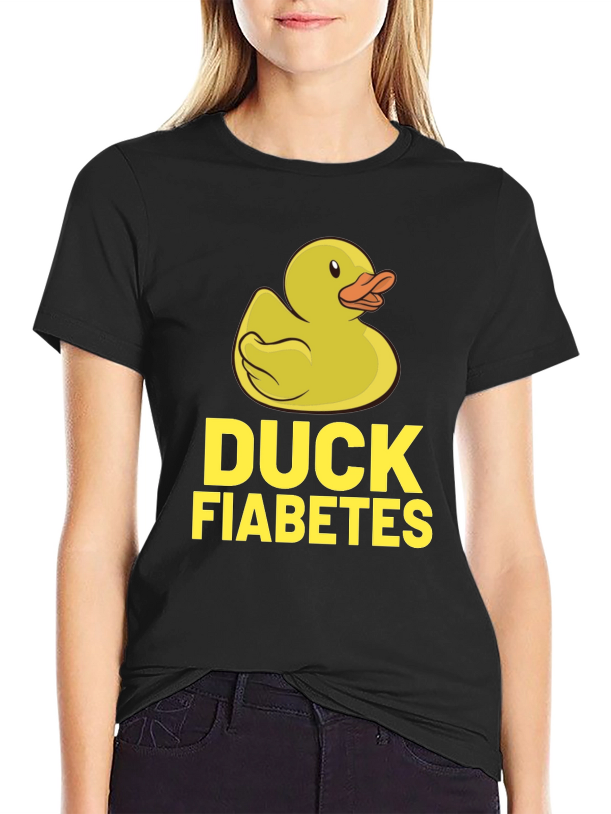 Duck Fiabetes T-Shirt - Funny Rubber Duckie Tee