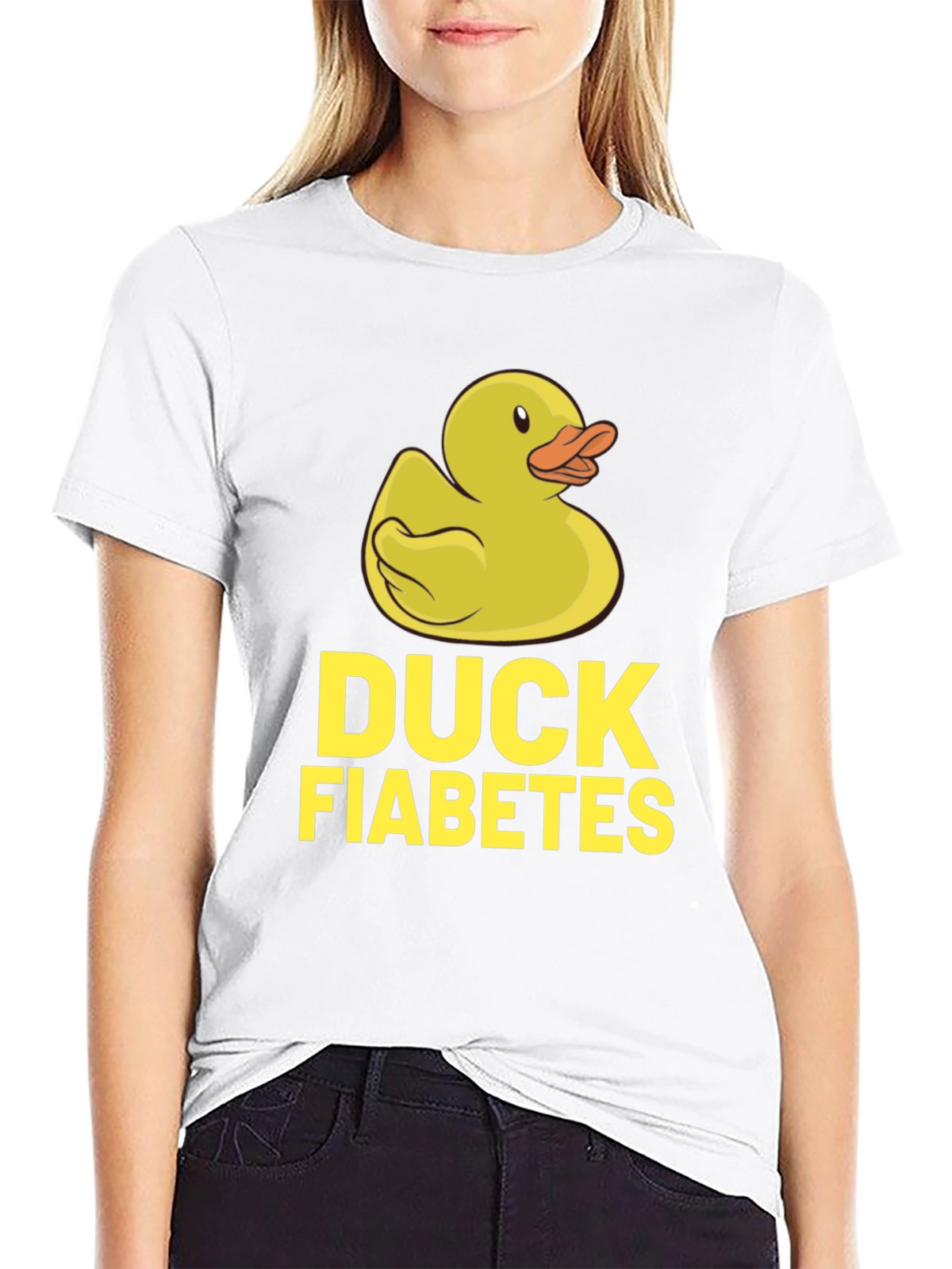 Duck Fiabetes T-Shirt - Funny Rubber Duckie Tee