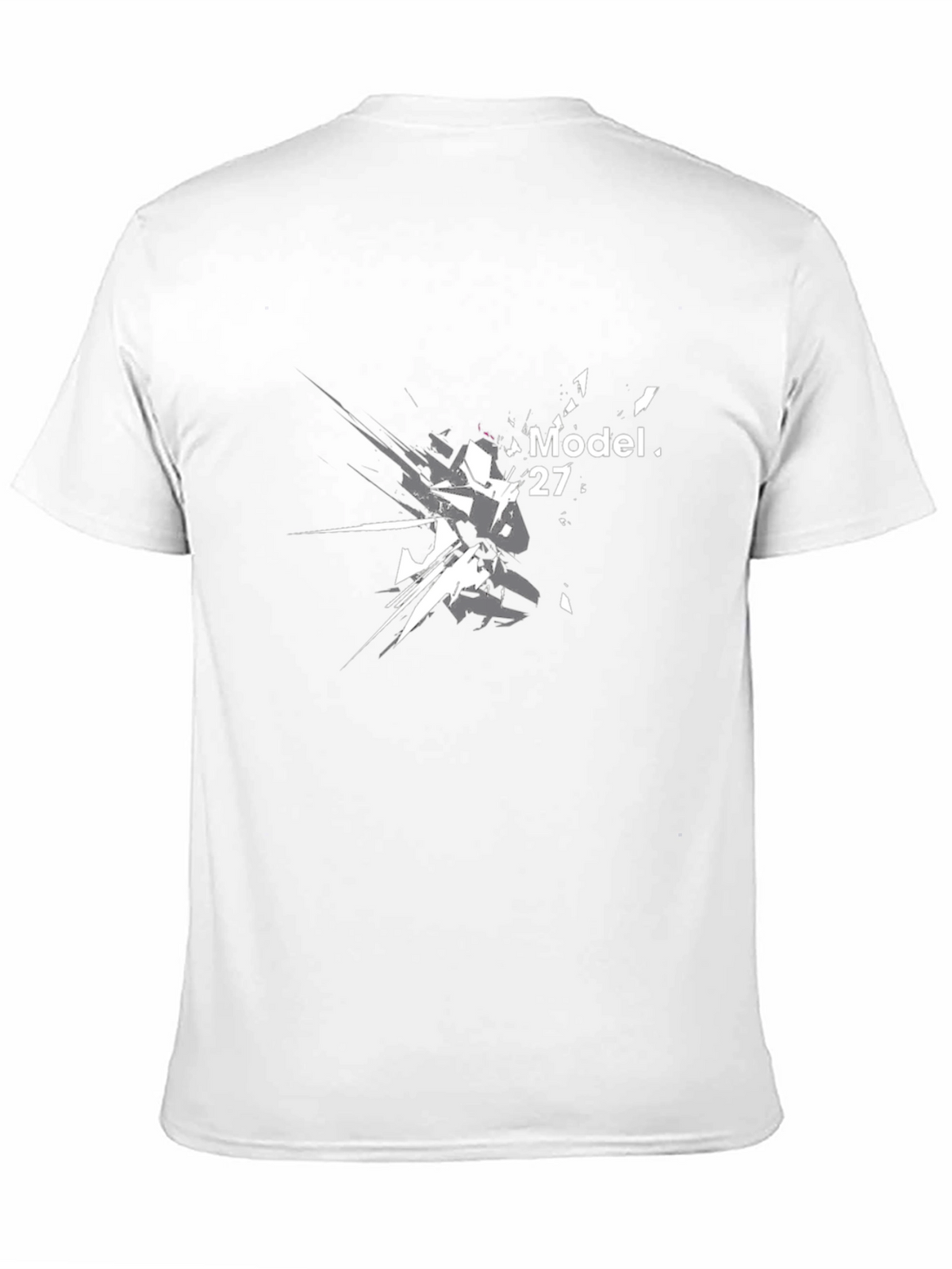 Model 27 Graphic Print Black T-Shirt