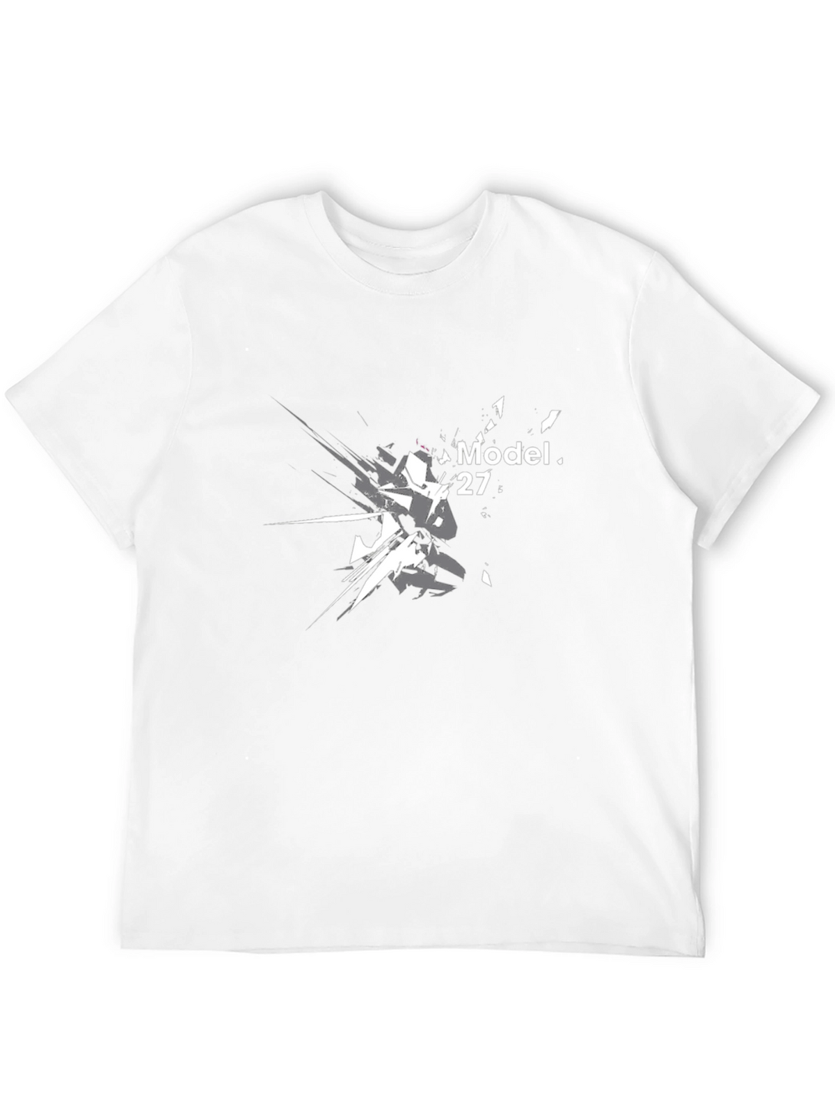 Model 27 Graphic Print Black T-Shirt